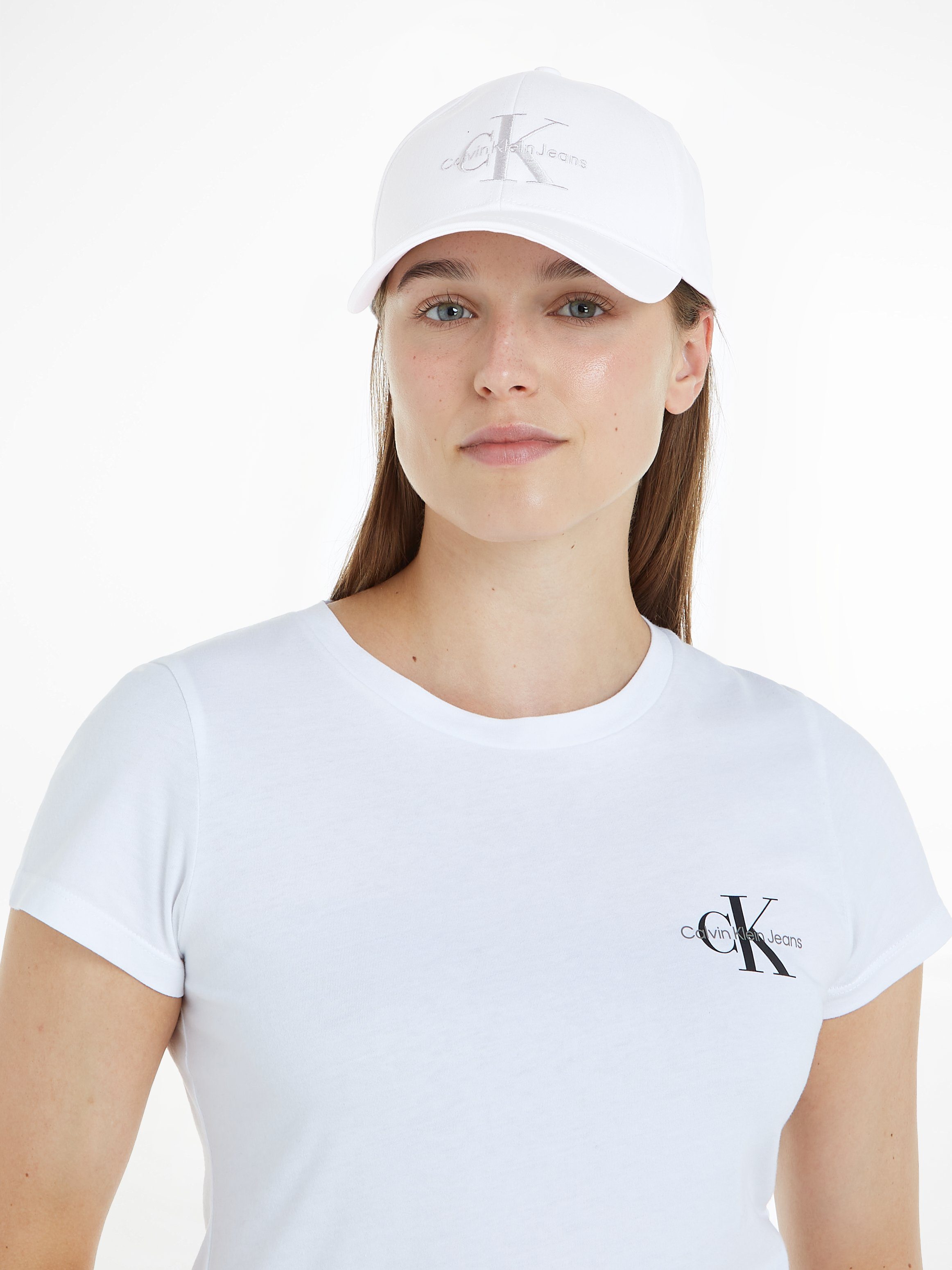 CK Calvin Klein Baseballpet met labelstitching model 'MONOGRAM'