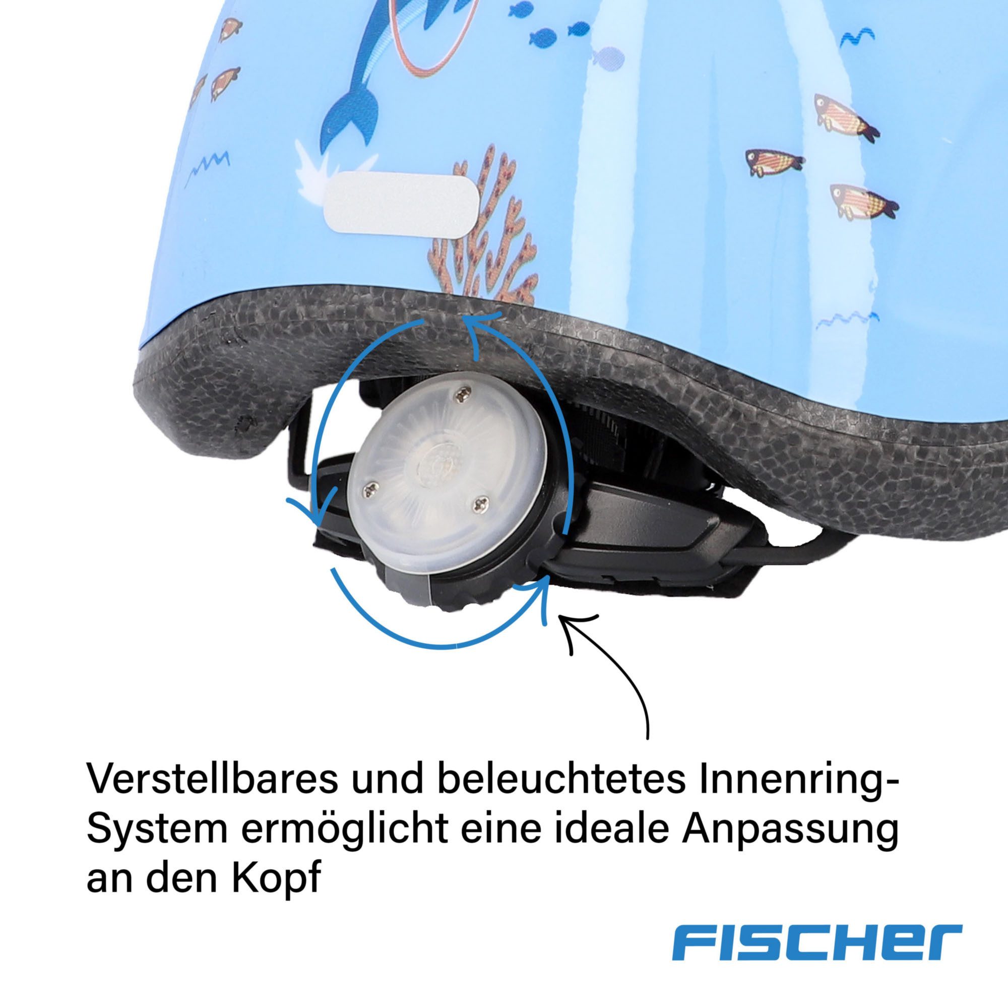 Fischer Kinderfietshelm Plus dolfijn XS/S