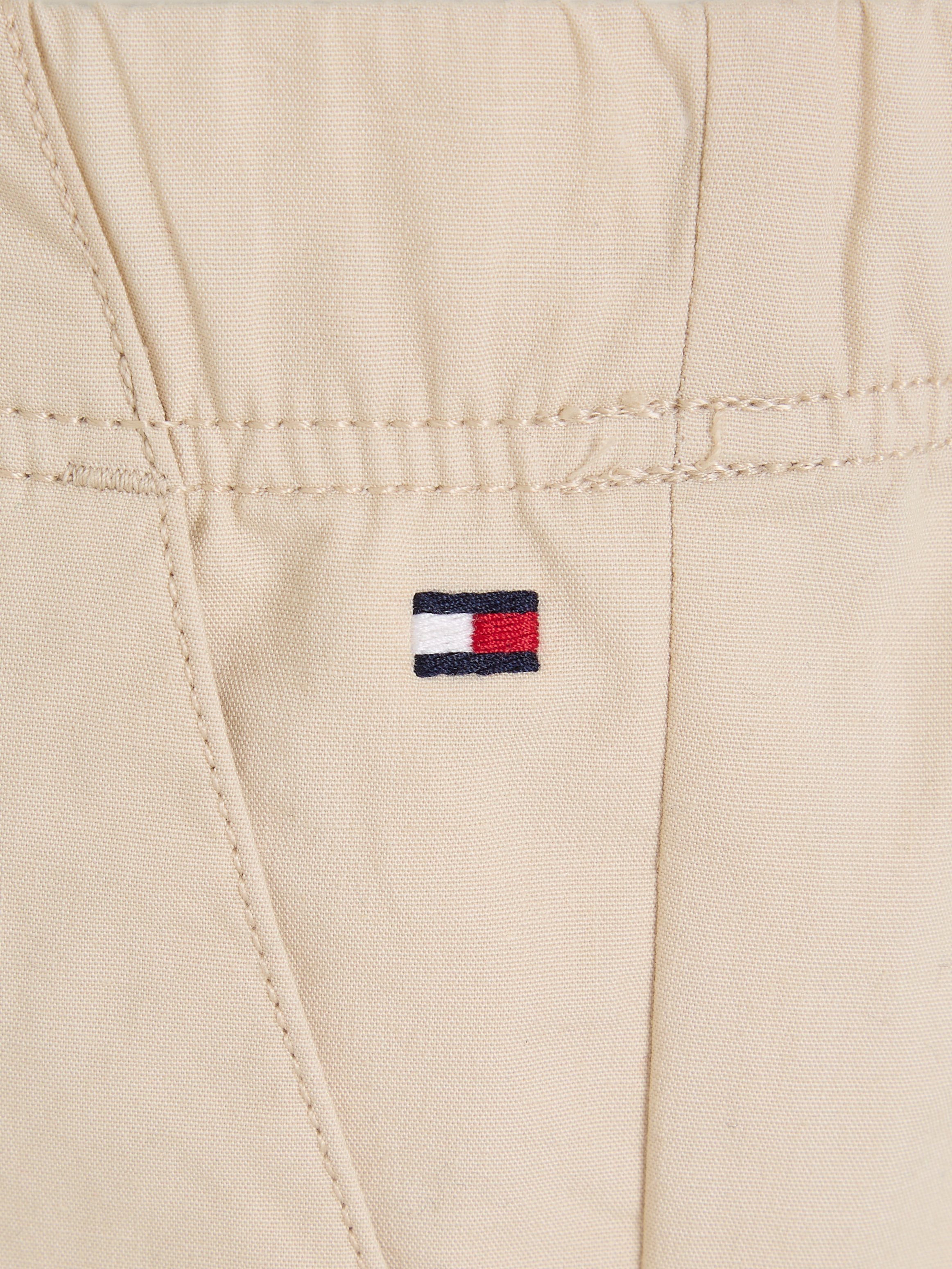 Tommy Hilfiger Comfortbroek POPLIN LONG PANTS Baby tot 2 jaar, tailleband met elastiek