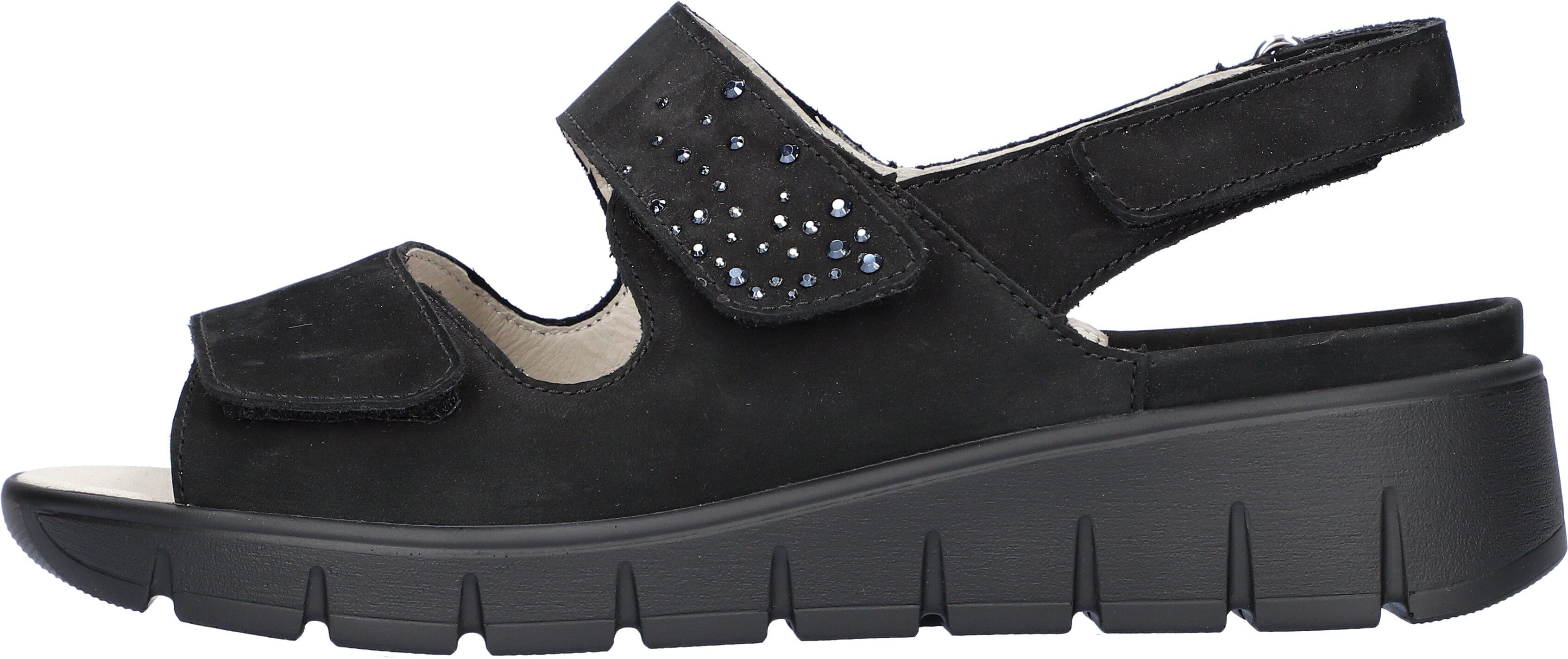 Waldläufer Sandalen M-Wiola , zomerschoen, sandaal, sleehak, in extra brede schoenwijdte m