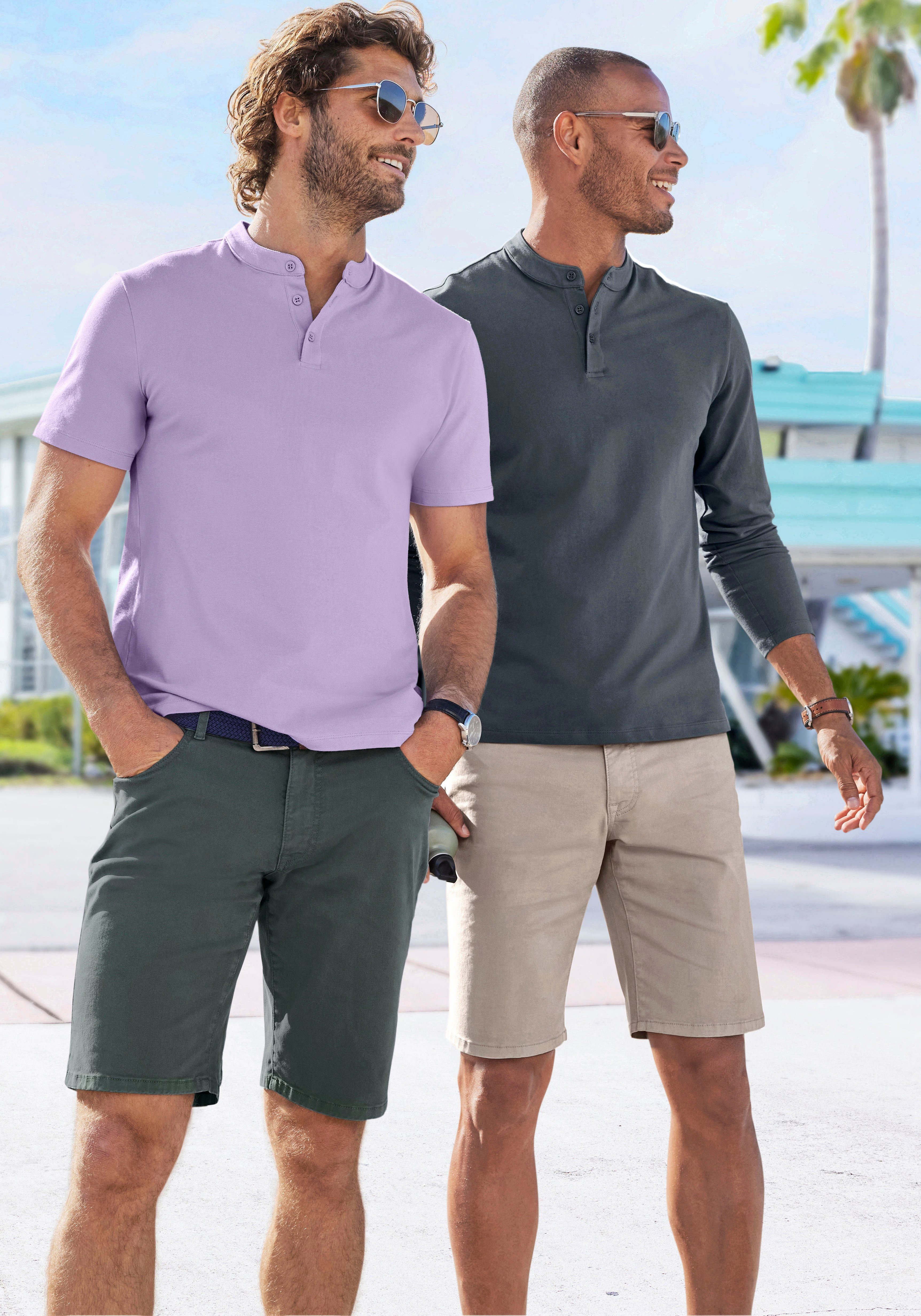 John Devin Chino-short Regular fit 5-pocket chino-shorts van elastische katoenkwaliteit