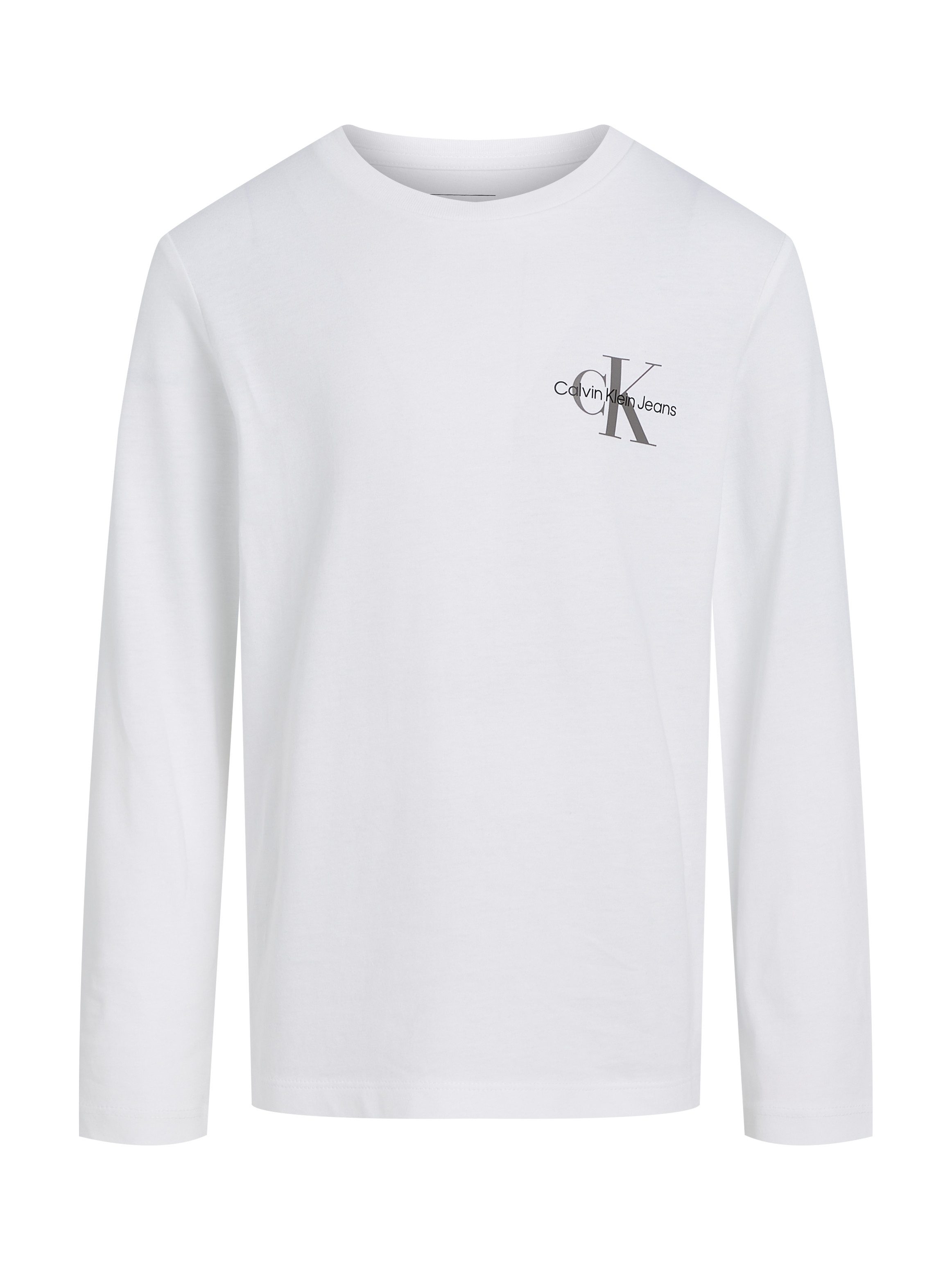 Calvin Klein Shirt met lange mouwen Chest Monologo Ls T-Shirt voor kinderen tot 16 jaar en met logo-opdruk
