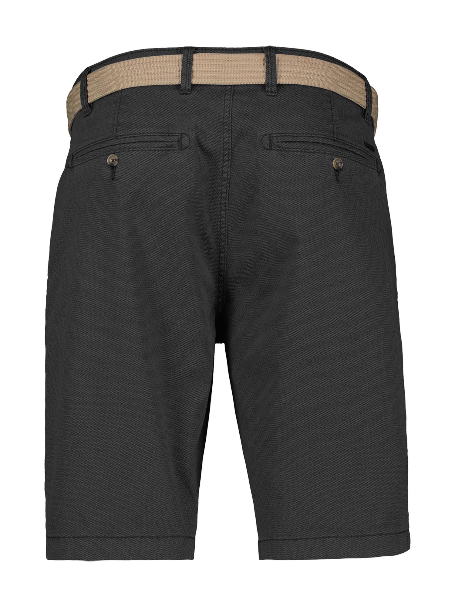 Lerros Bermuda LERROS chino bermuda met riem, in grote maten (set)