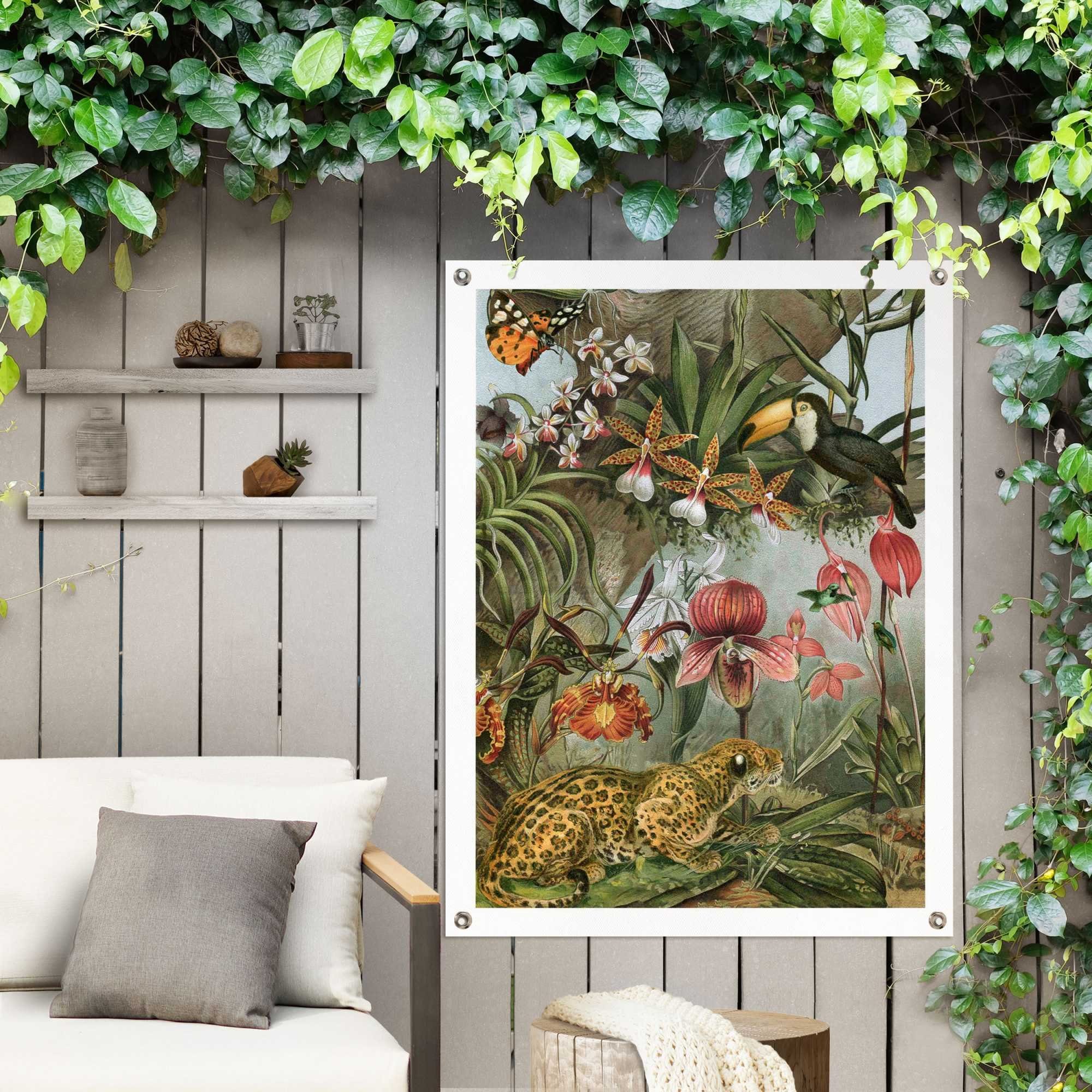 Reinders! Poster Jungle bloemen Outdoor voor tuin of balkon