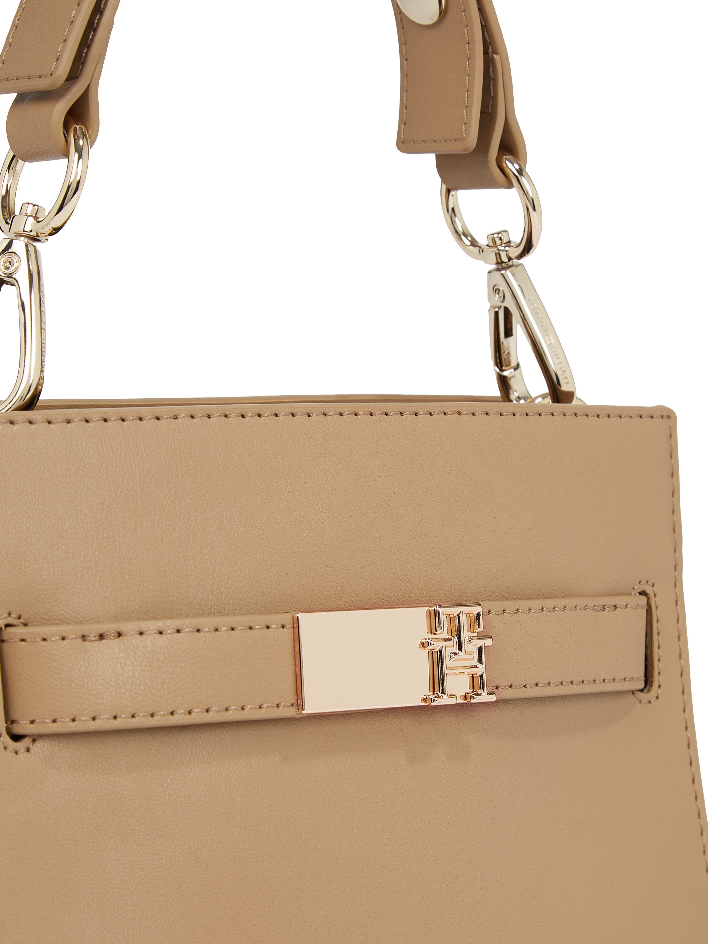 Tommy Hilfiger Schoudertas TH HERITAGE MINI SATCHEL dames avondtas handtas schoudertas met versieringen
