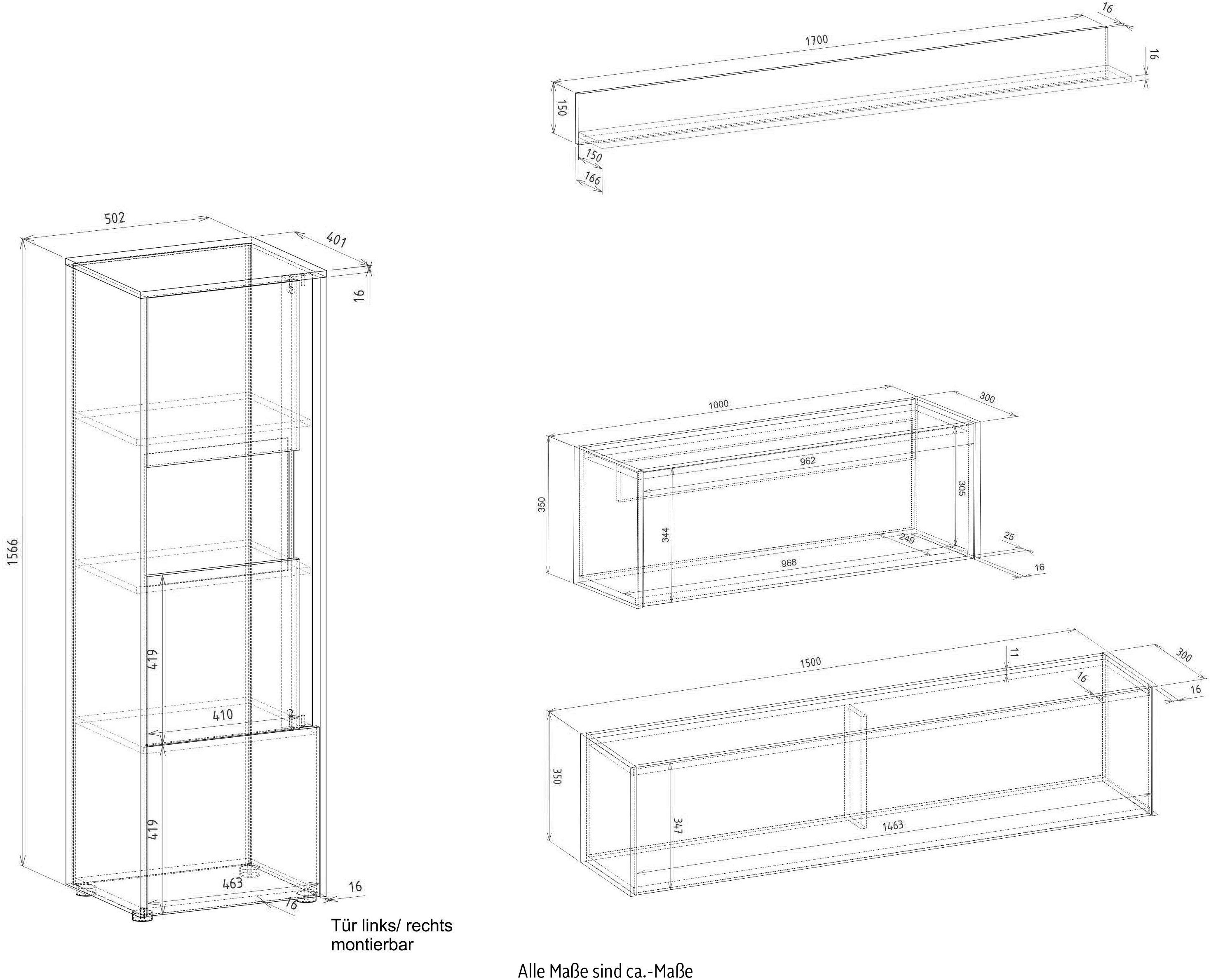 INOSIGN Set kantoormeubelen City/Giron Thuiskantoor (set, 4-delig)