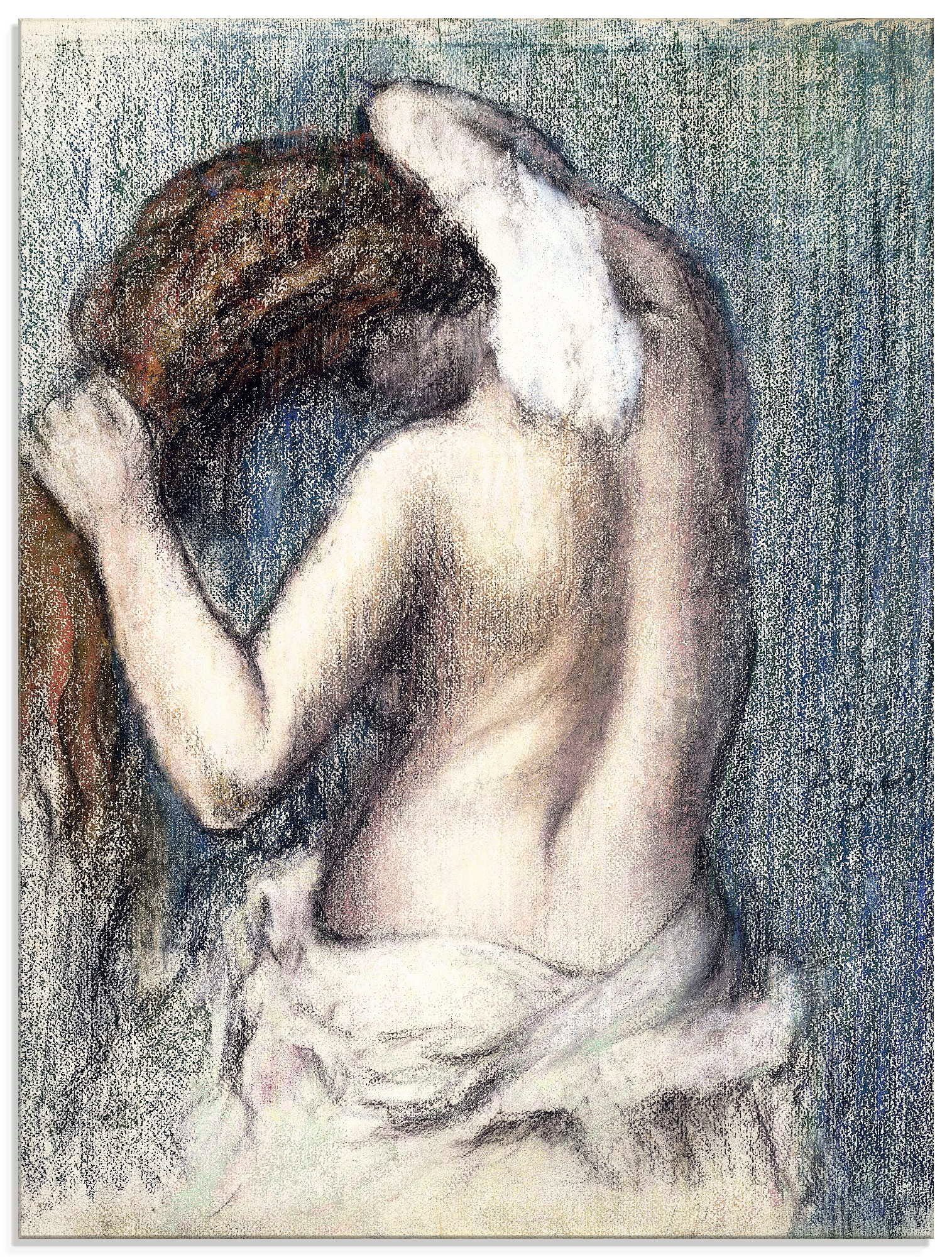 Artland Print op glas Vrouw bij het afdrogen (Femme s'essuyant) (1 stuk)