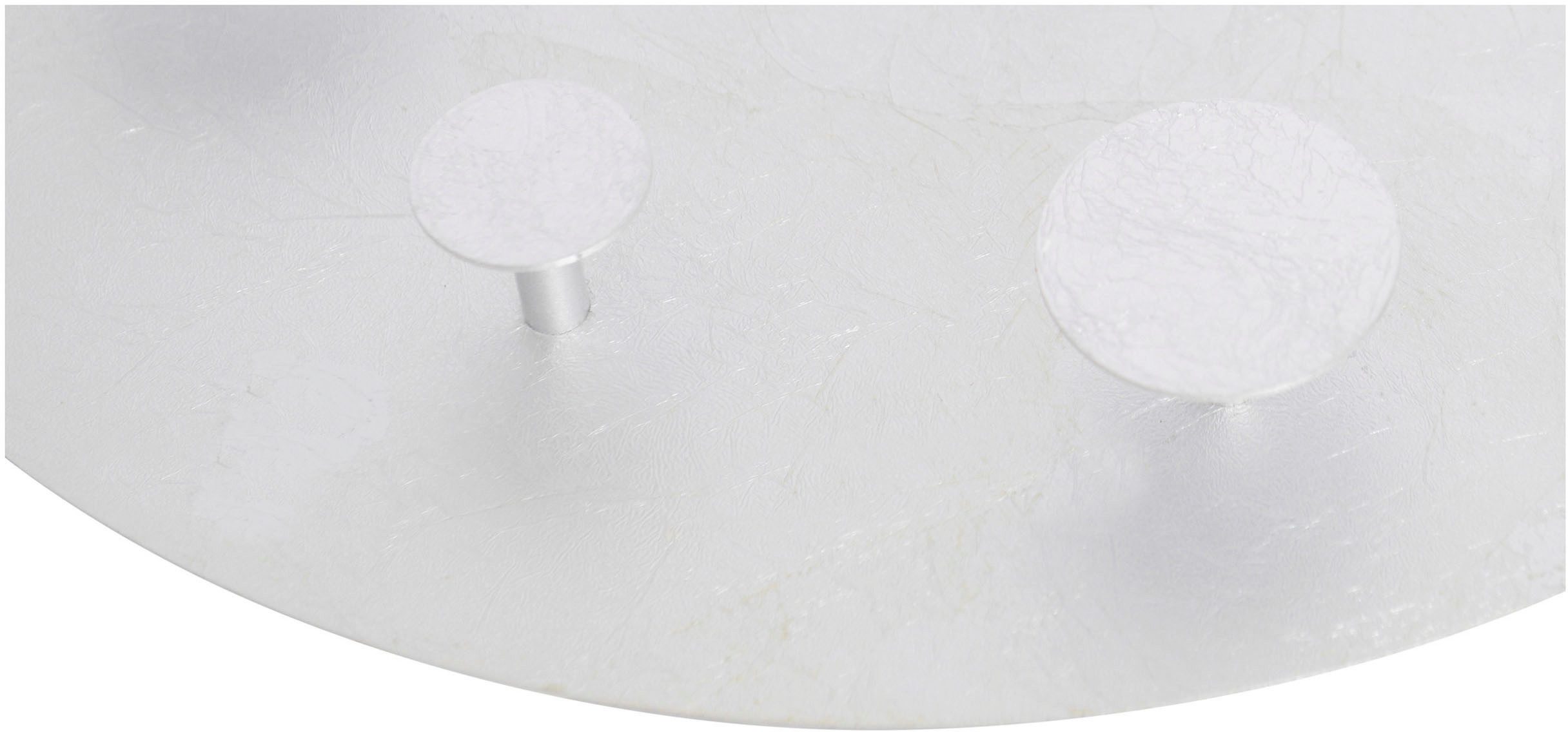 näve Led-plafondlamp Firenze Diameter 50cm, warmwitte LED, hoogwaardig van metaal in zilverkleur (1 stuk)