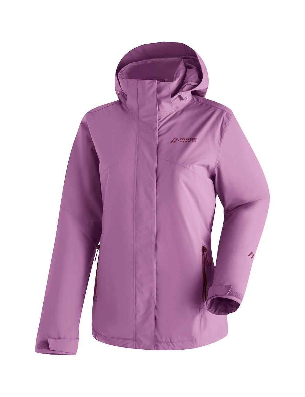 Maier Sports Outdoorjack Metor Therm Rec W Dames wandeljack ademend en waterdicht gewatteerde regenjack met capuchon