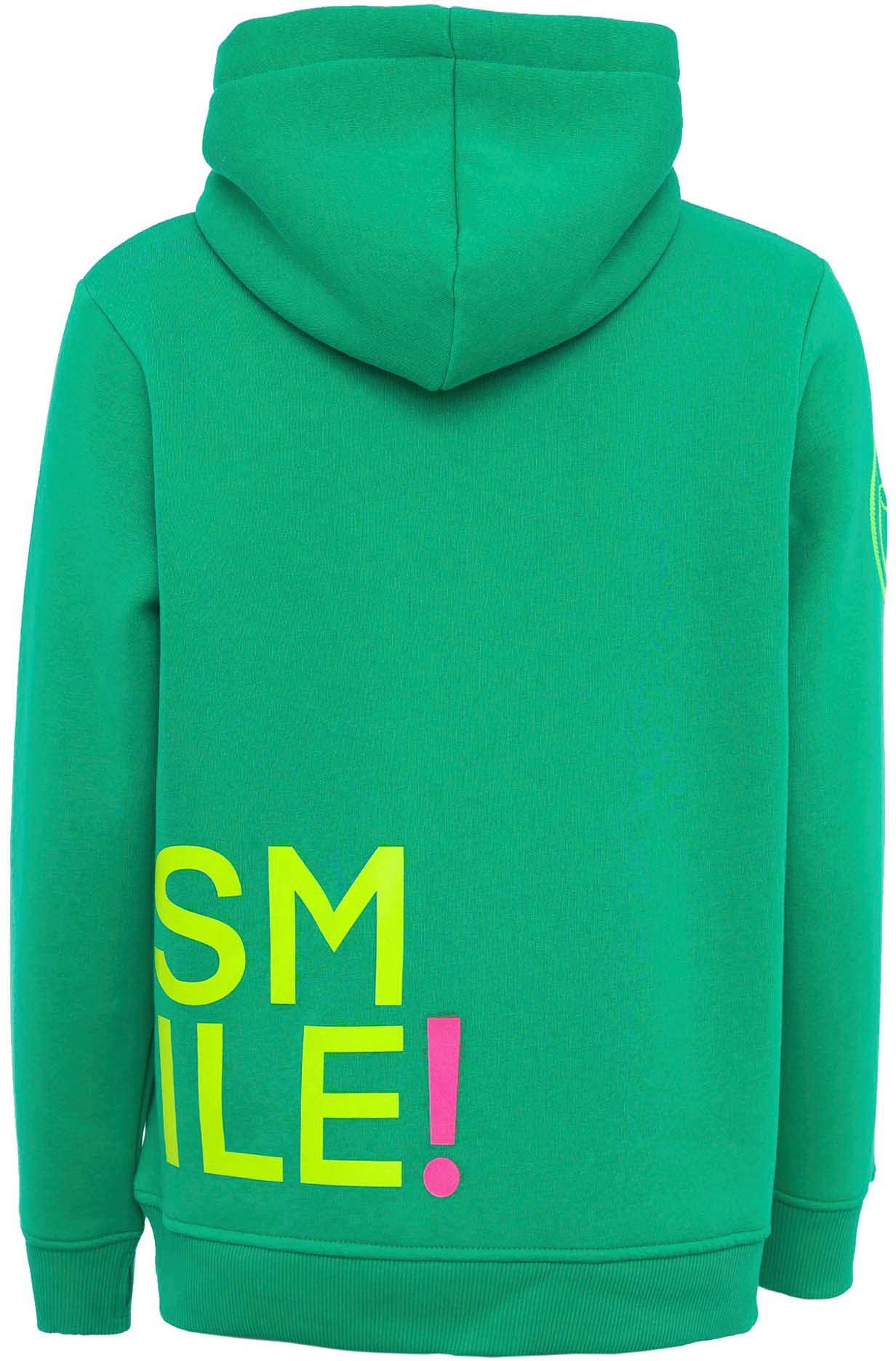 Zwillingsherz Hoodie Alissa met smile-print