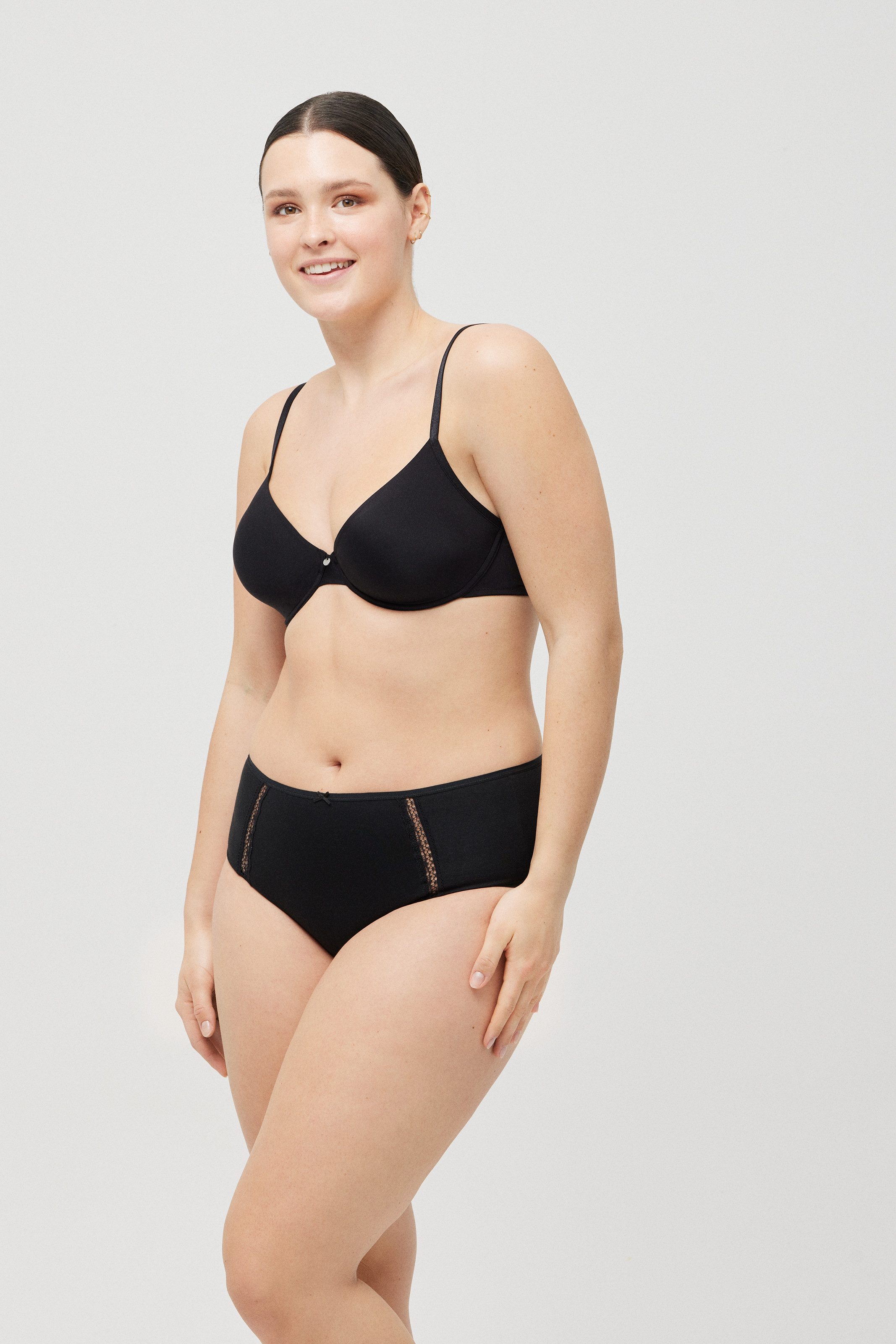 YSABEL MORA Tailleslip Kant, elastisch, zacht, vormend, katoenmix (Set van 3)