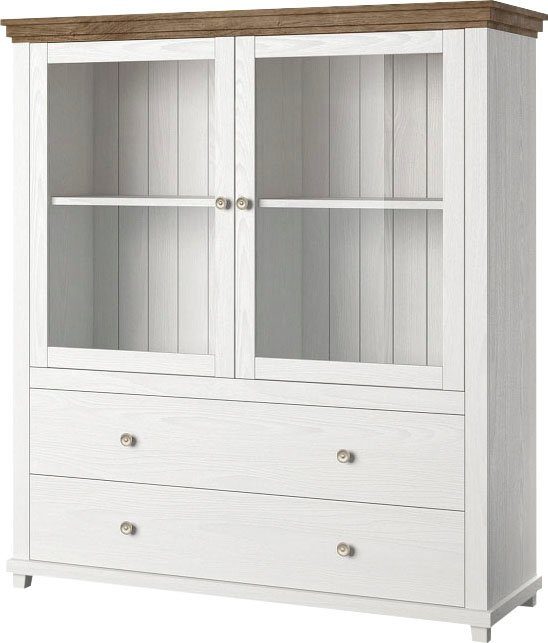 Home affaire Highboard Evora highboards maat 126x42x138 cm wit