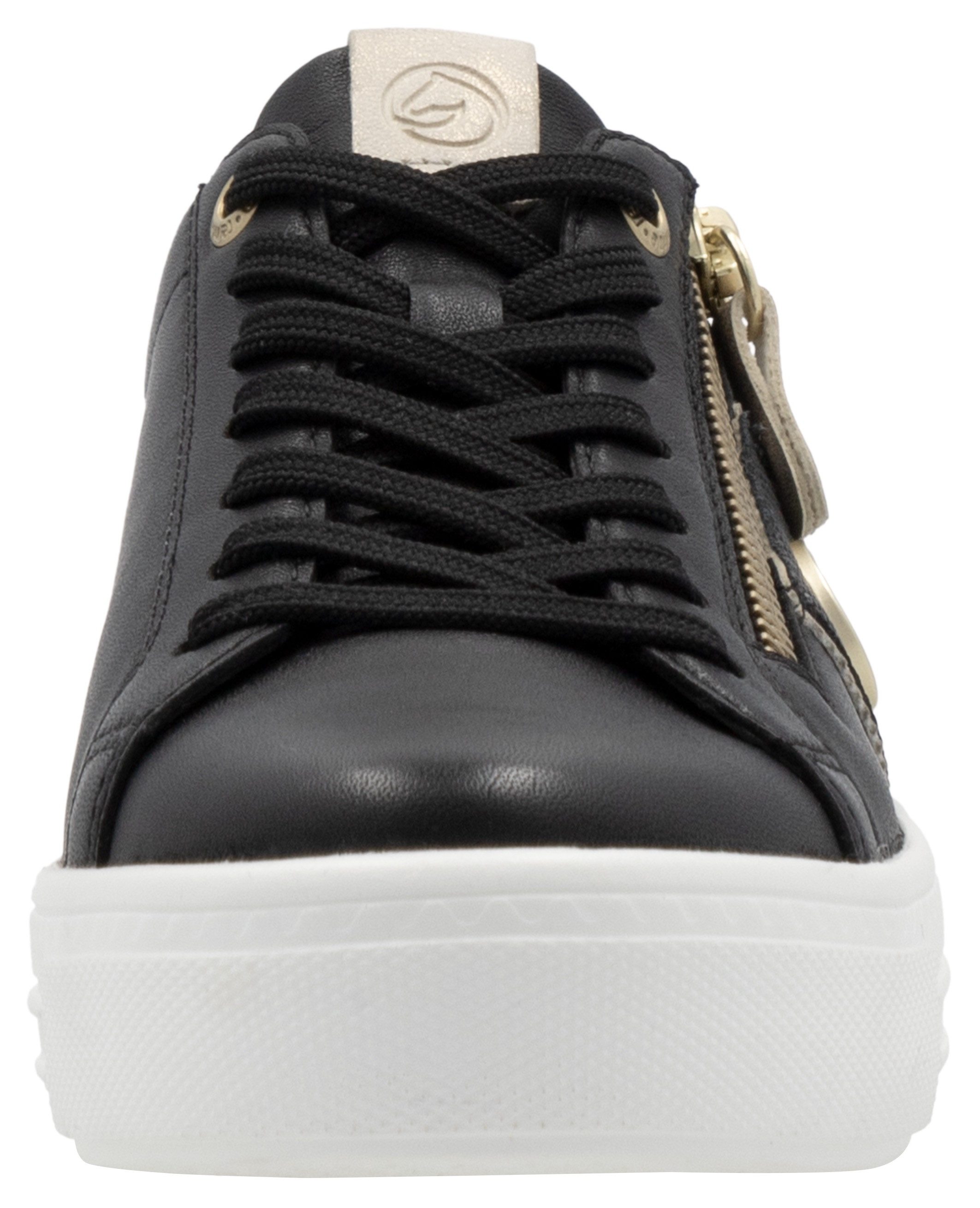 Remonte Plateausneakers , vrijetijdsschoen, lage schoen, veterschoen, uitneembare zachte inlegzool