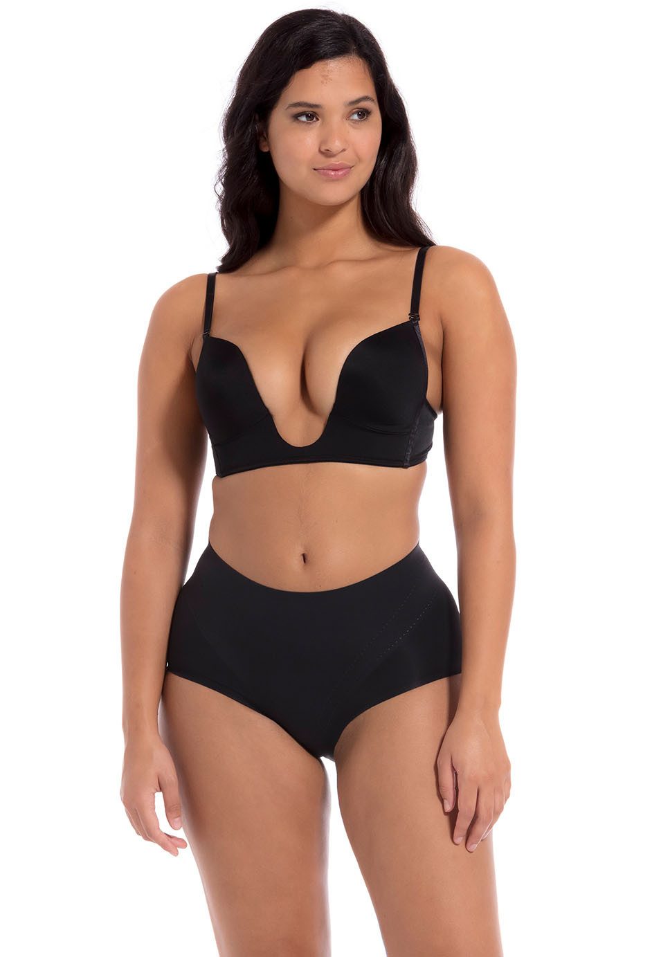Magic Body Fashion Beugelloze-bh V-Bra extreem diep vallende halslijn en extra diepe rug