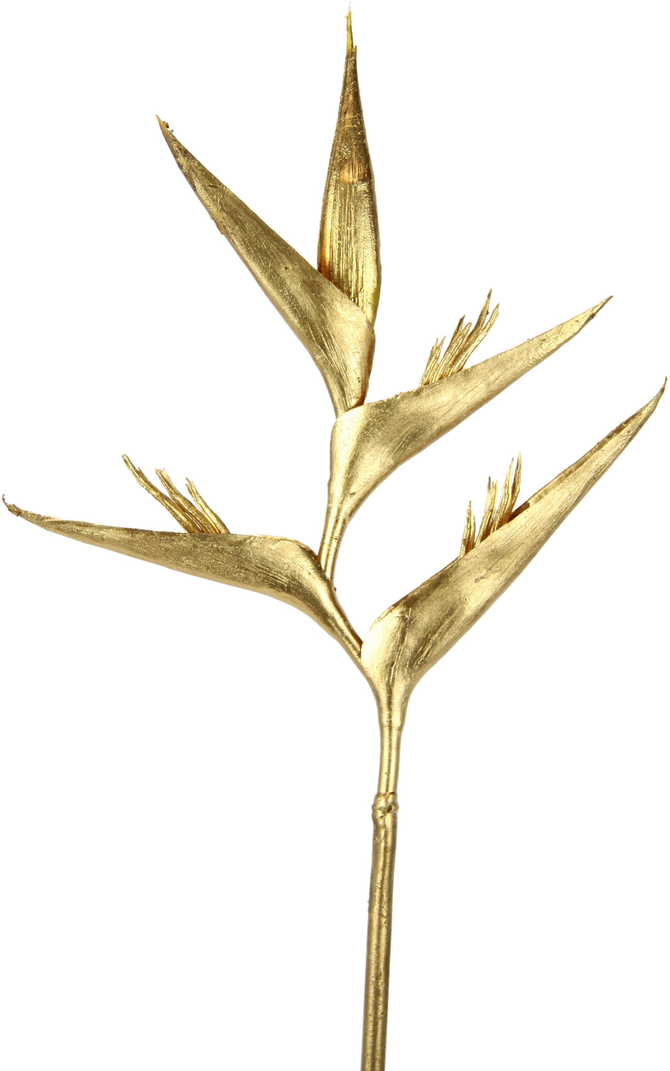 I.GE.A. Kunstbloem Heliconia Exotische decoratieve tak, tropische bloem, 3-delige set (3 stuks)