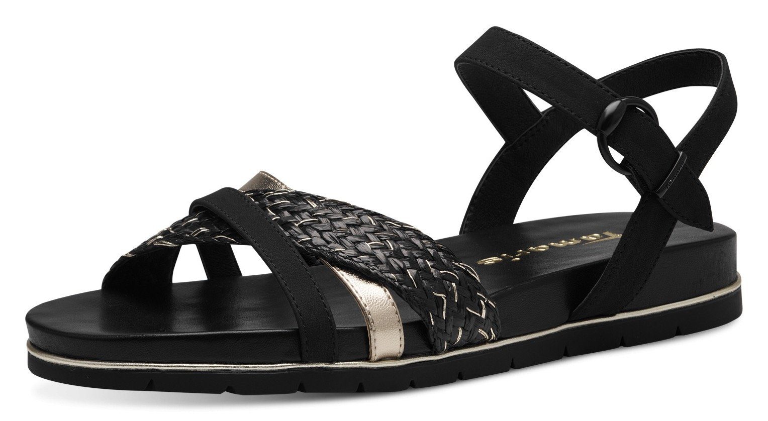 Tamaris Sandalen zomerschoen, sandaal, sleehak, met klittenbandsluiting