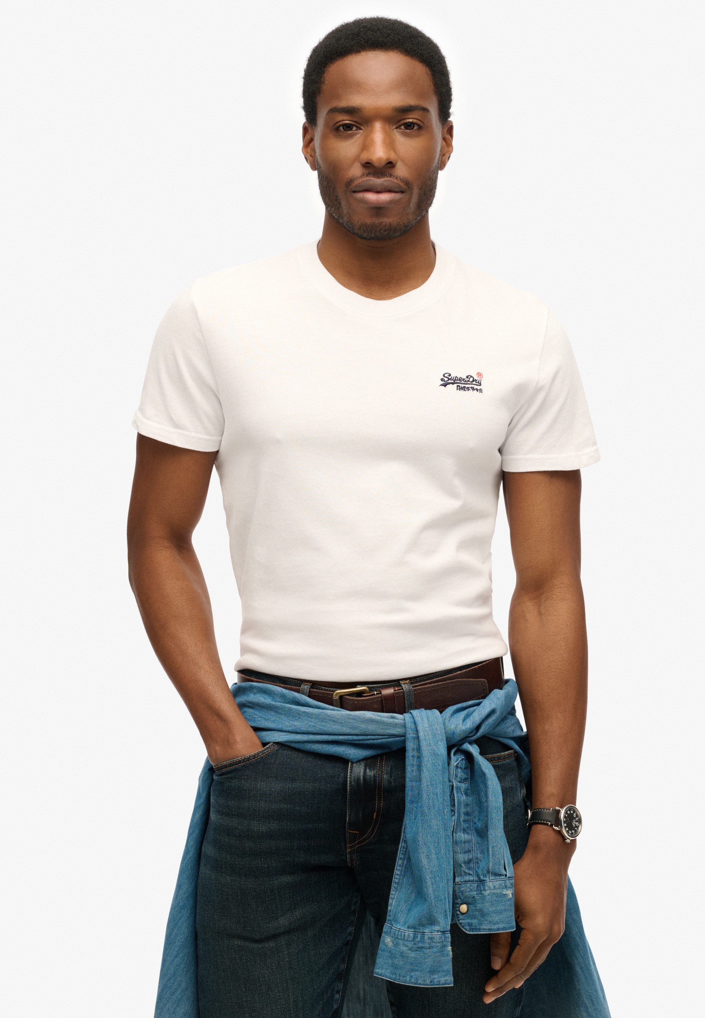 Superdry Shirt met ronde hals ESSENTIAL CONTRAST EMB TEE