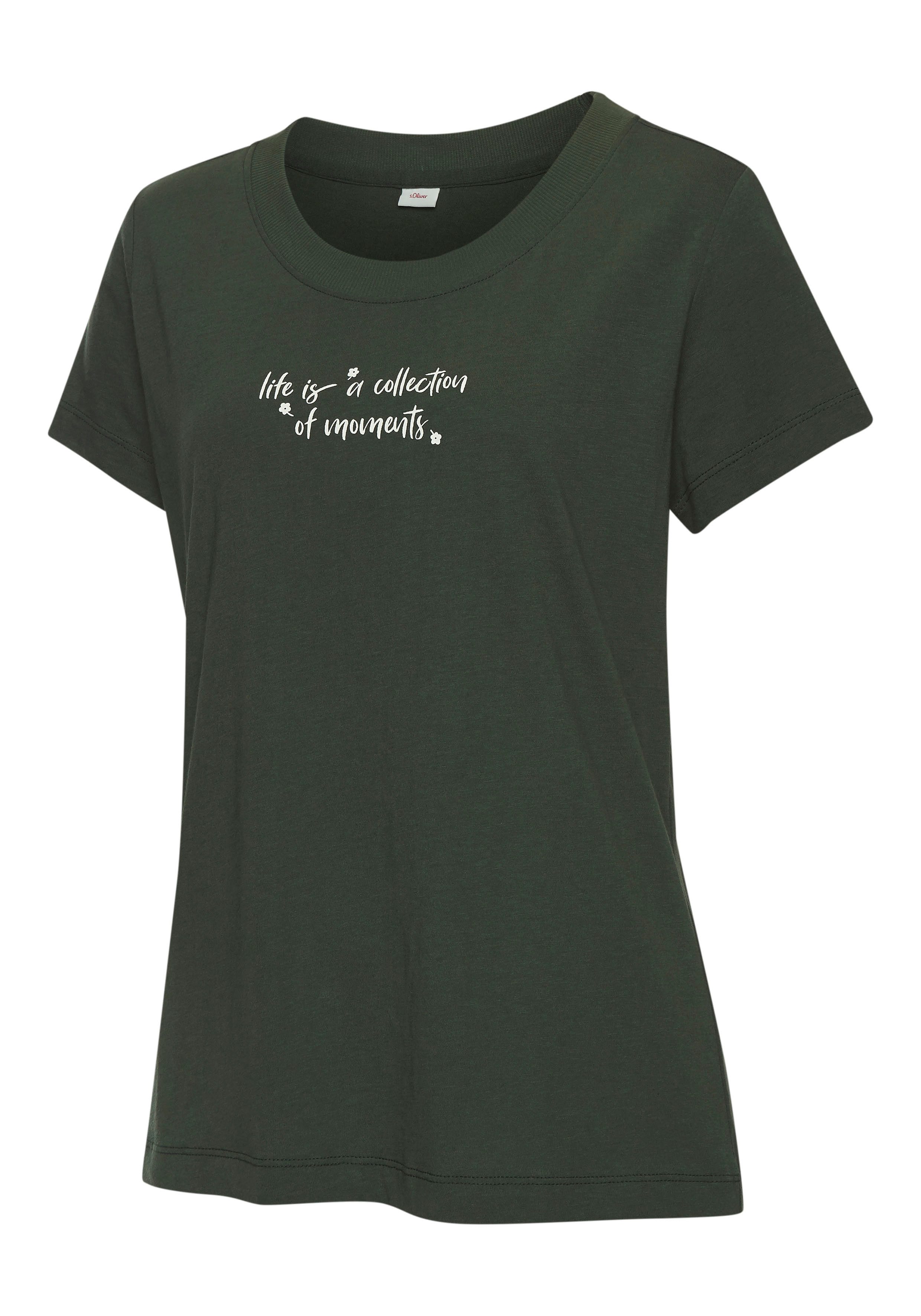 s.Oliver RED LABEL Beachwear Pyjama top met schattige frontprint