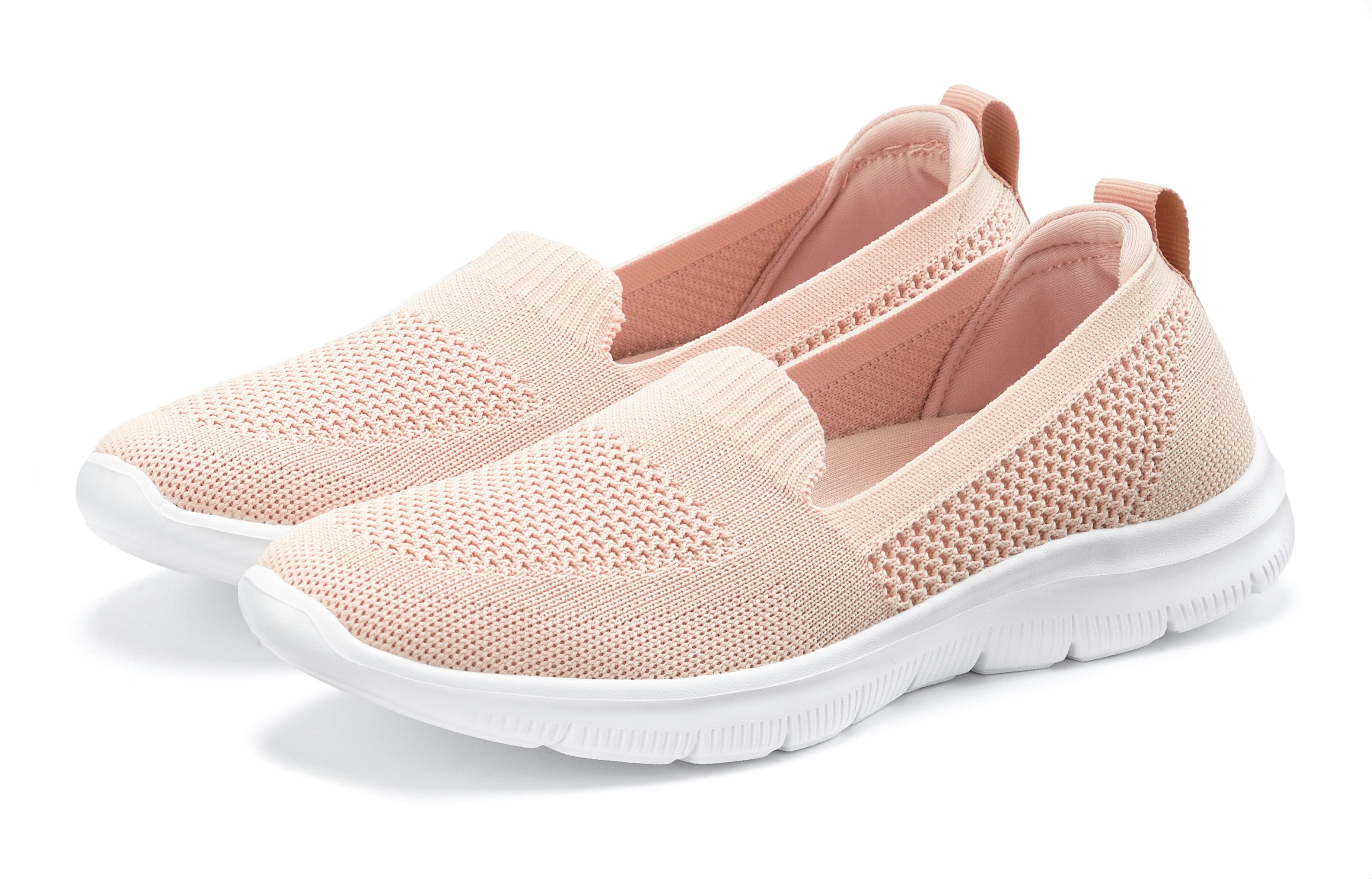 Lascana Instappers Slip-on sneaker, lage schoen, ultralichte sneaker, VEGAN