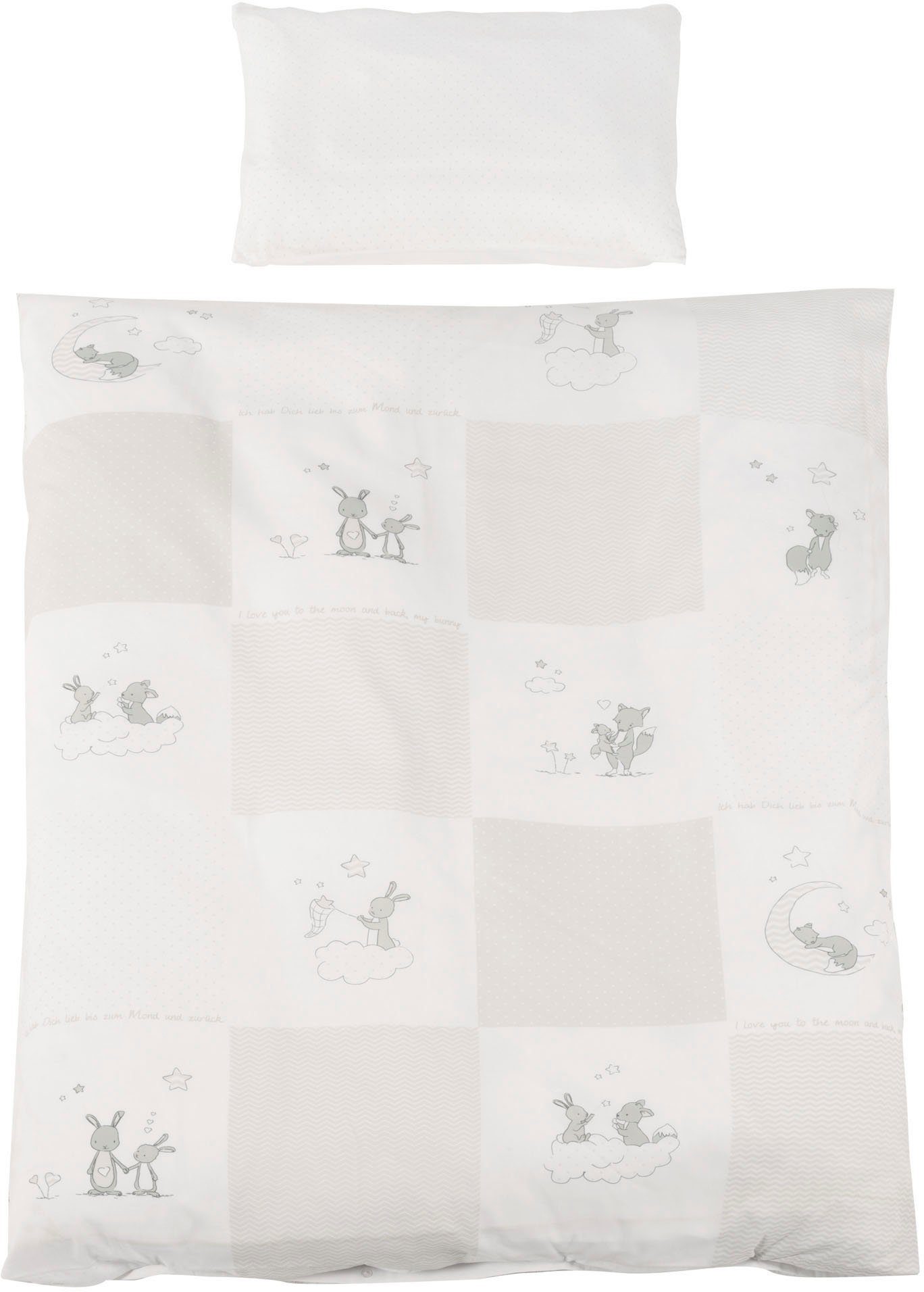 Roba® Compleet bed Fox & Bunny, 70x140 cm (6-delig)