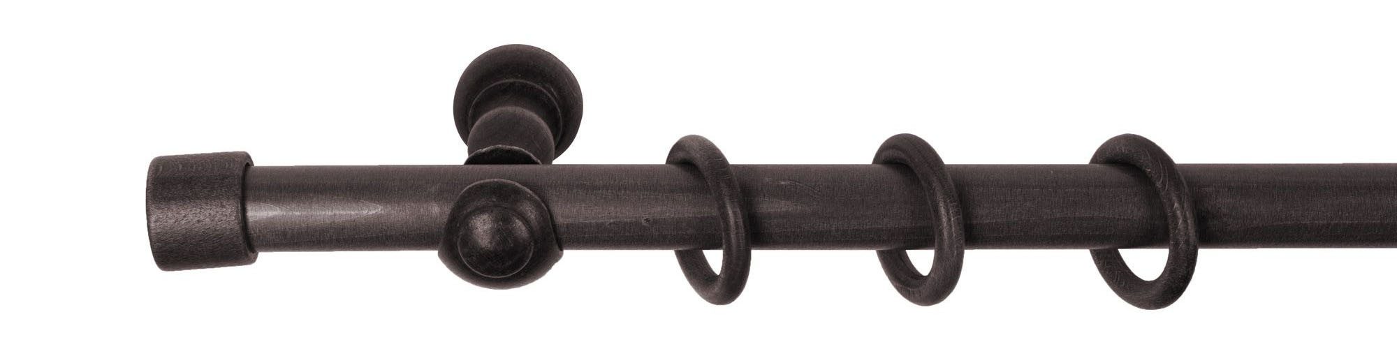 SN DECO GROUP Gordijnroede Cafiro 28 mm, hout, verschillende lengtes en kleuren, compleet set