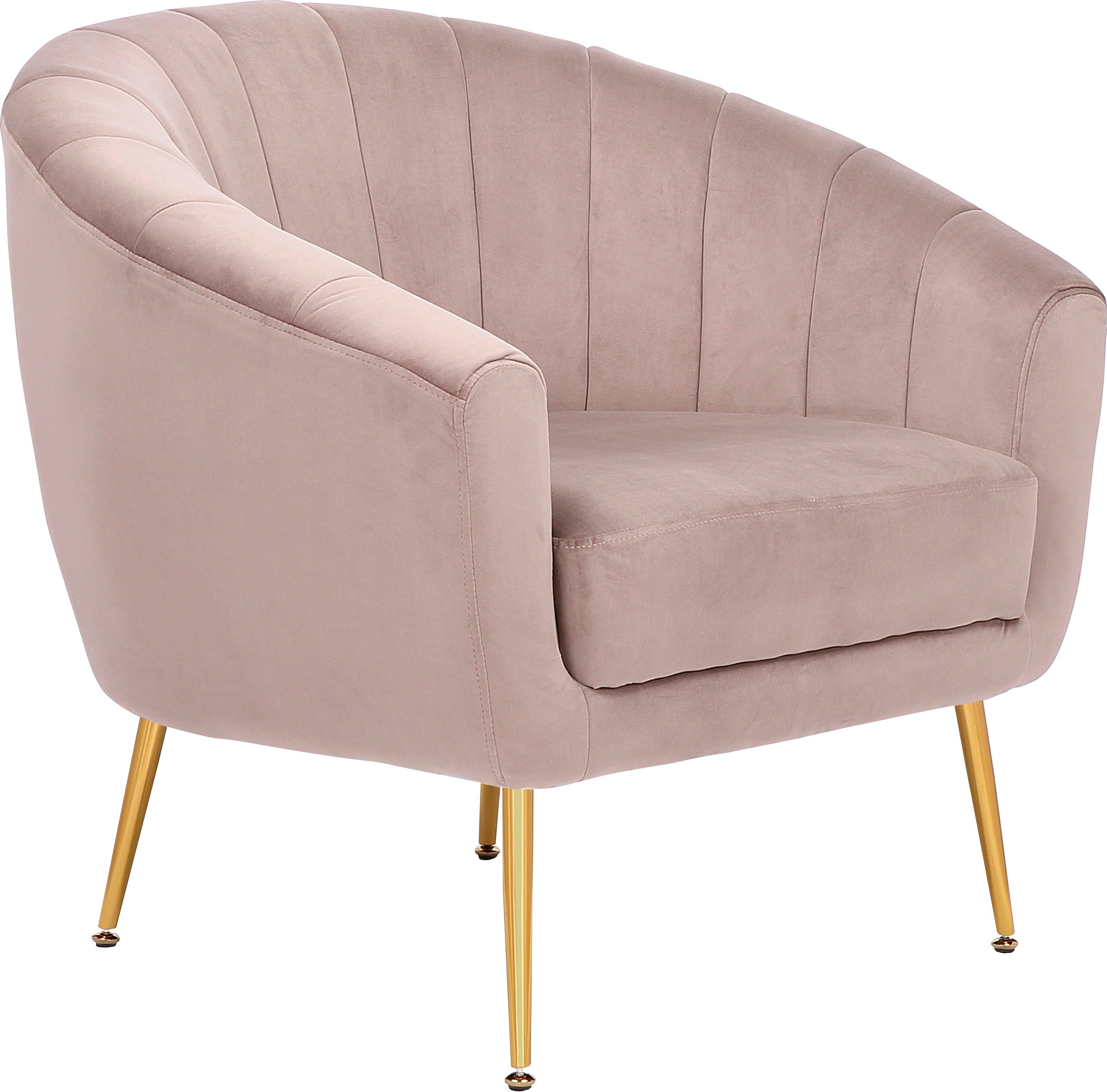 Kayoom Fauteuil Sofa Doreen 125, comfortabele fauteuil, eentonig ontwerp modern, ruimtebesparend, onderhoudsvriendelijk, fluwelen bekleding van stof (1 stuk)