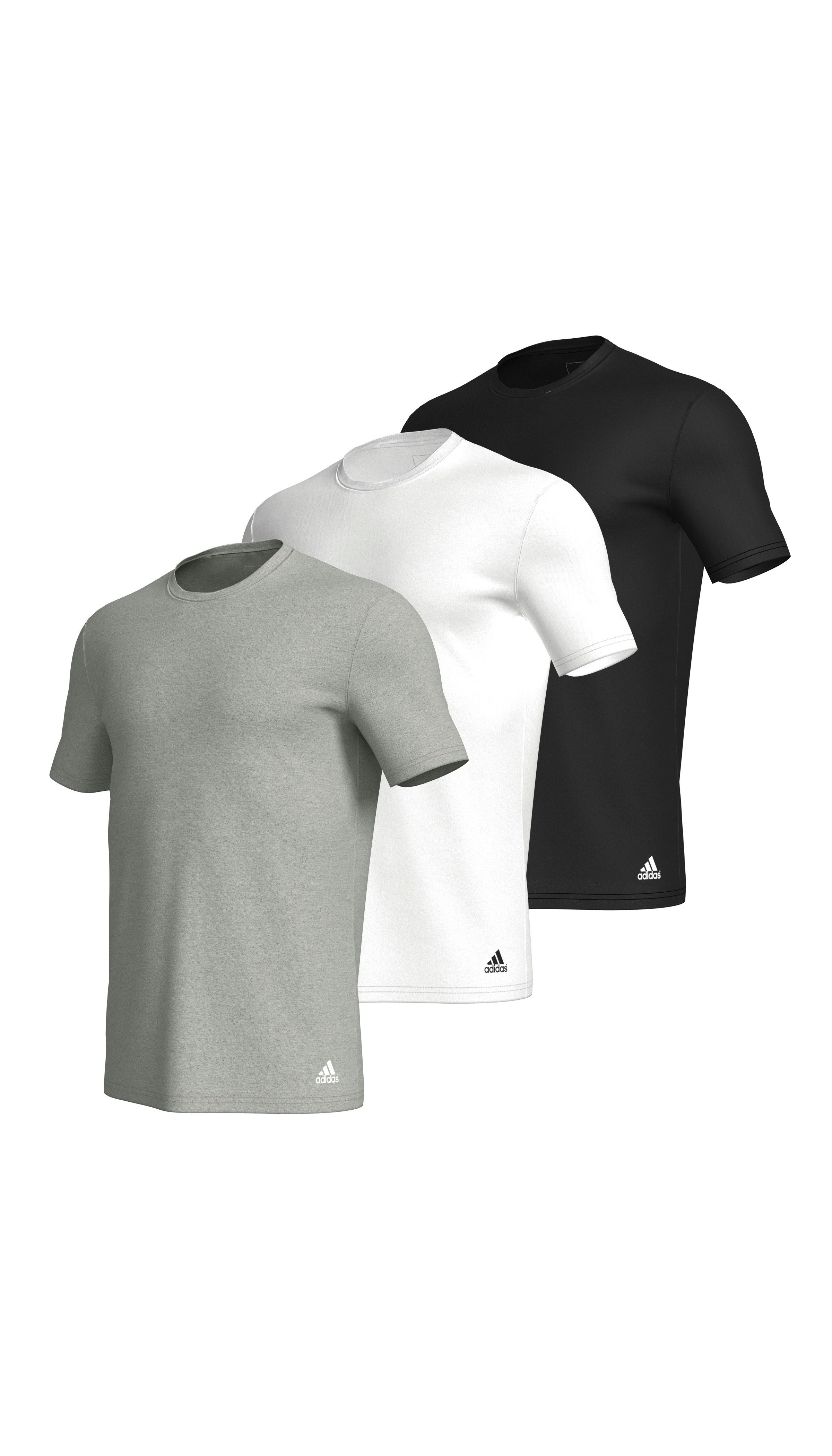 Adidas Sportswear T-shirt Pure Cotton met een ronde hals (Set van 3)