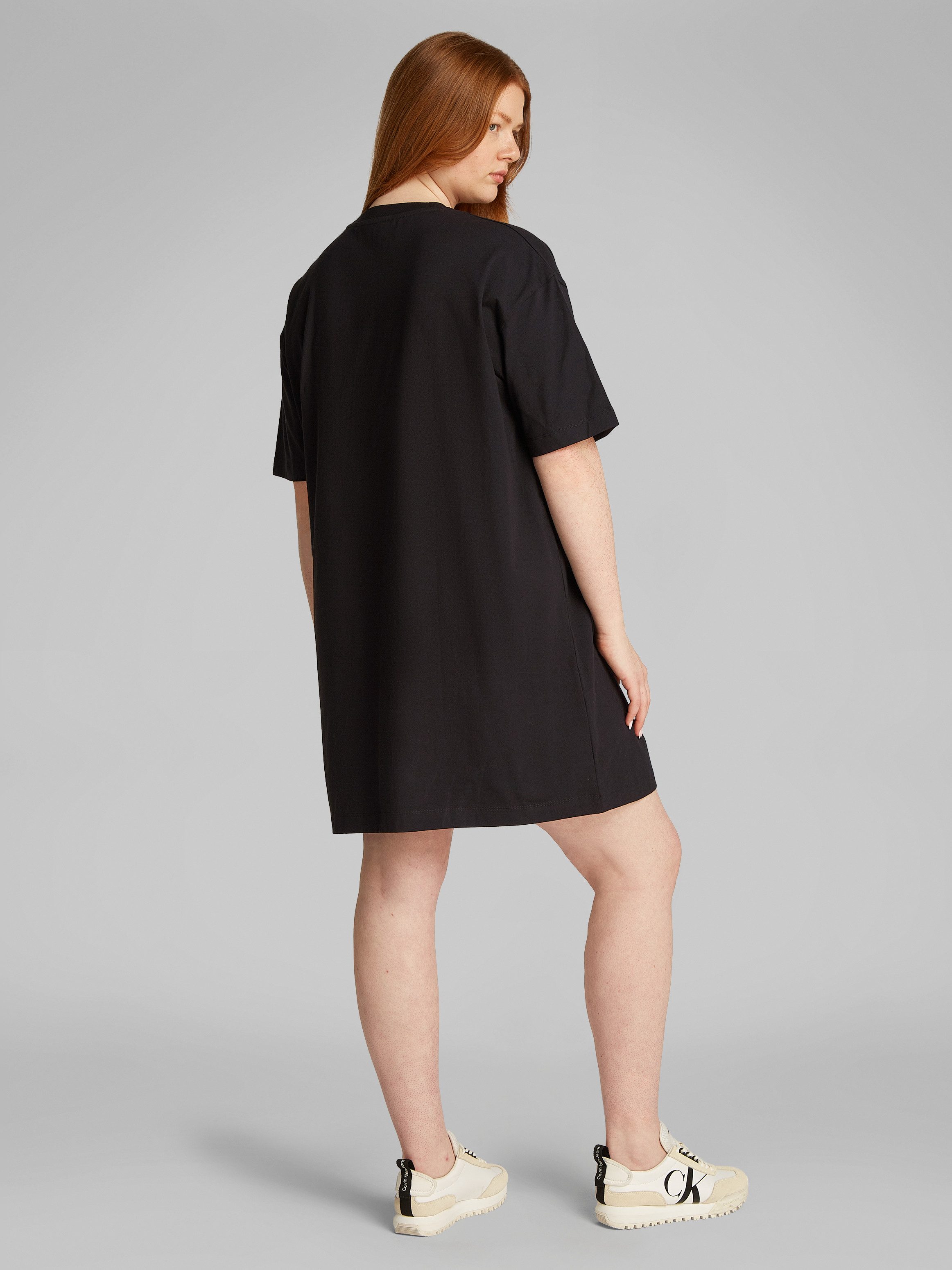 Calvin Klein Jeans Plus Shirtjurk PLUS GRADIENT MONOLOGO TEE DRESS
