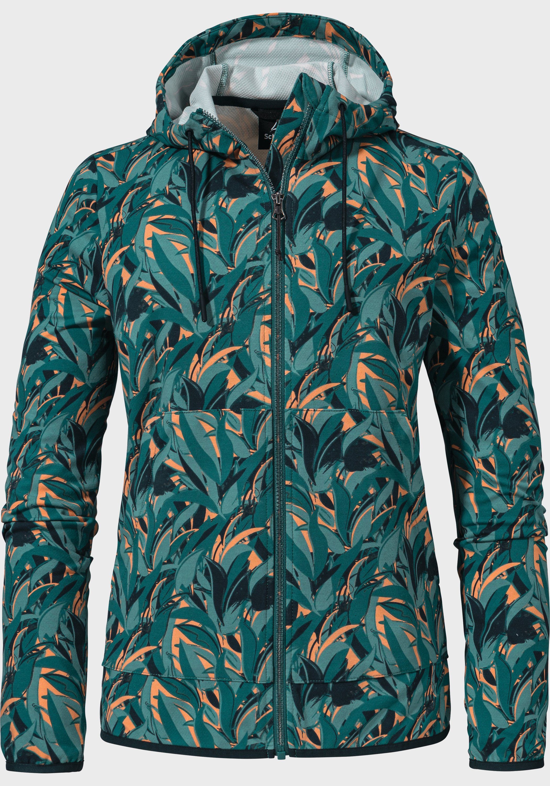 Schöffel Fleecejack Fleece Hoody Lugano L dames fleece vesten maat 38 groen