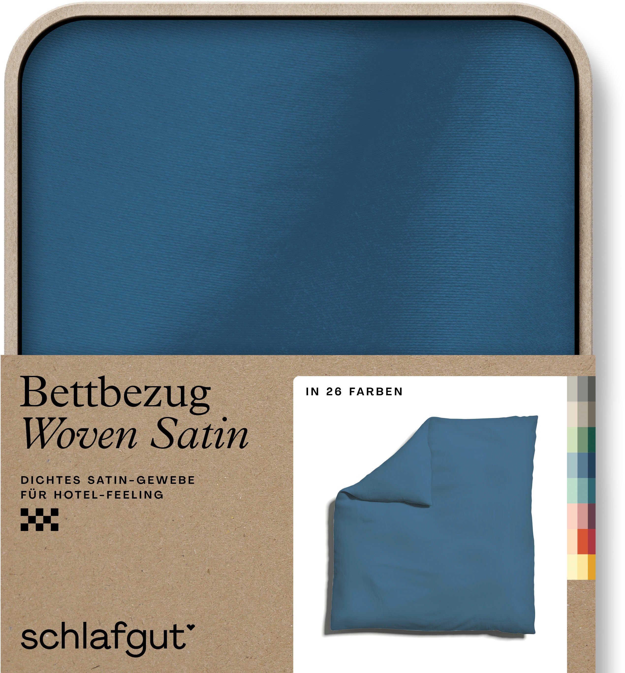 Schlafgut Dekbedovertrek Woven Satin bijzonder dicht geweven, mix & match: bijpassende kussenhoes ve