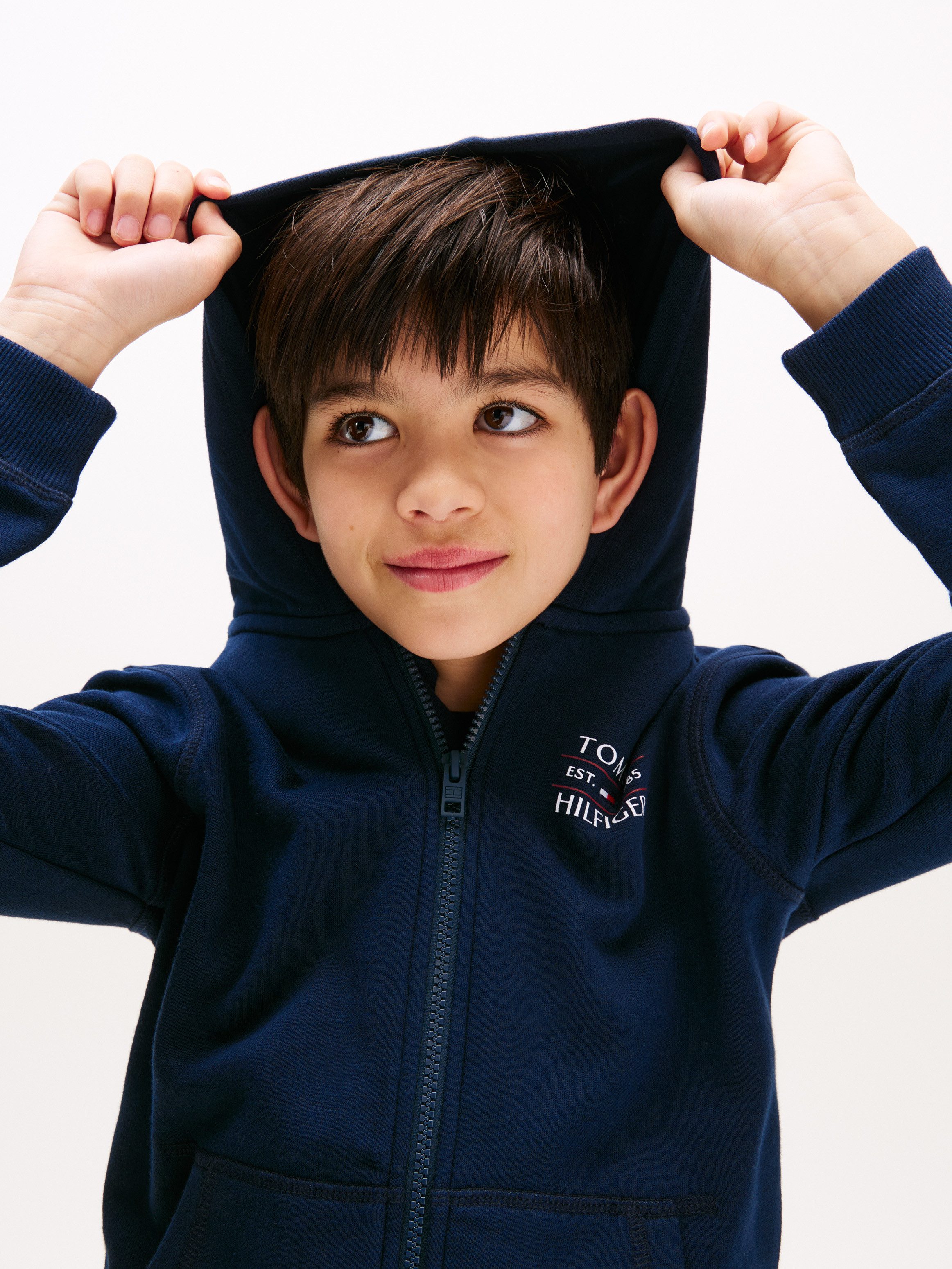 Tommy Hilfiger Capuchonsweatvest TOMMY FLAG HILFIGER ZIP HOODIE