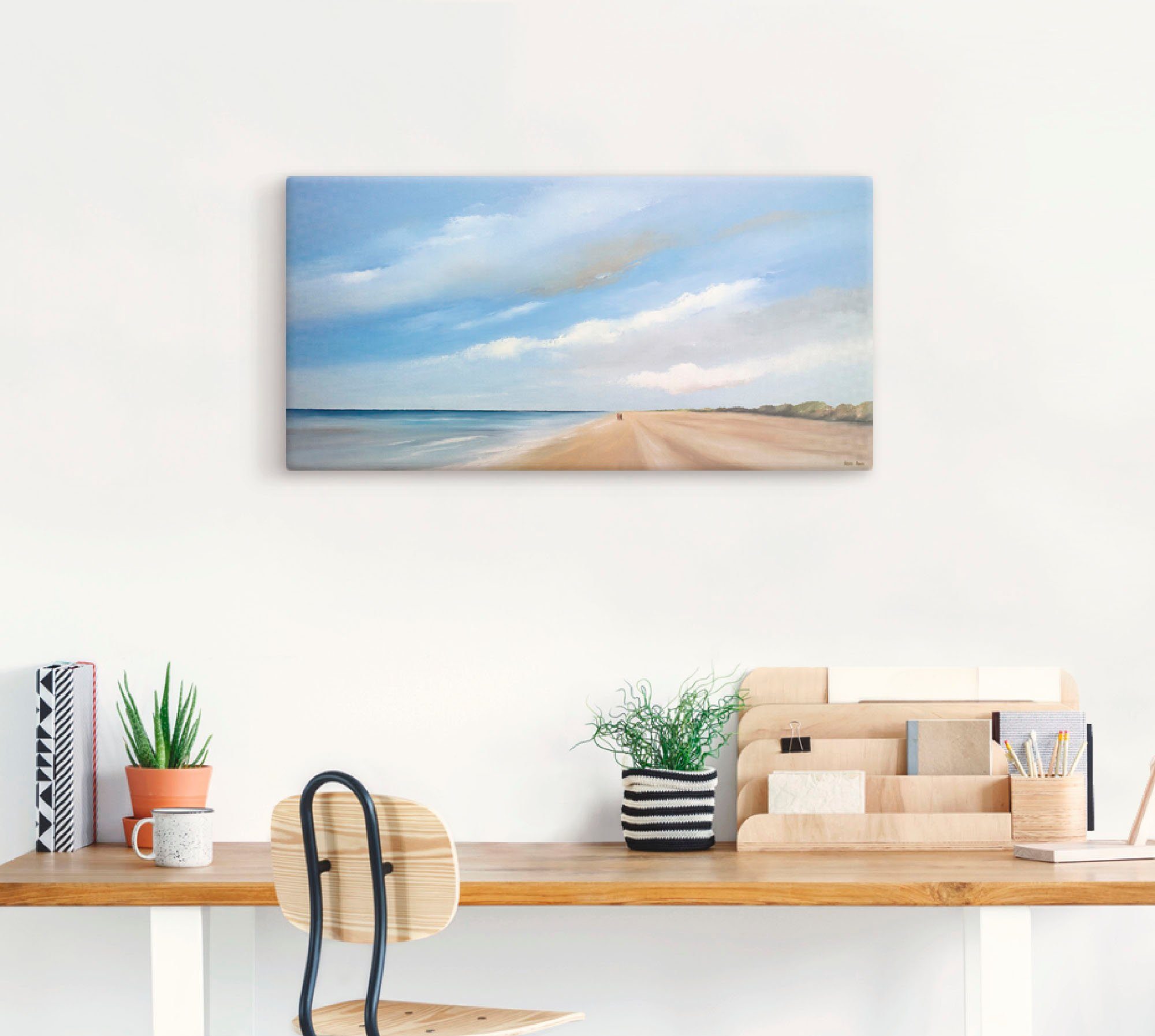 Artland Artprint Langs het strand III als artprint op linnen, muursticker in verschillende maten