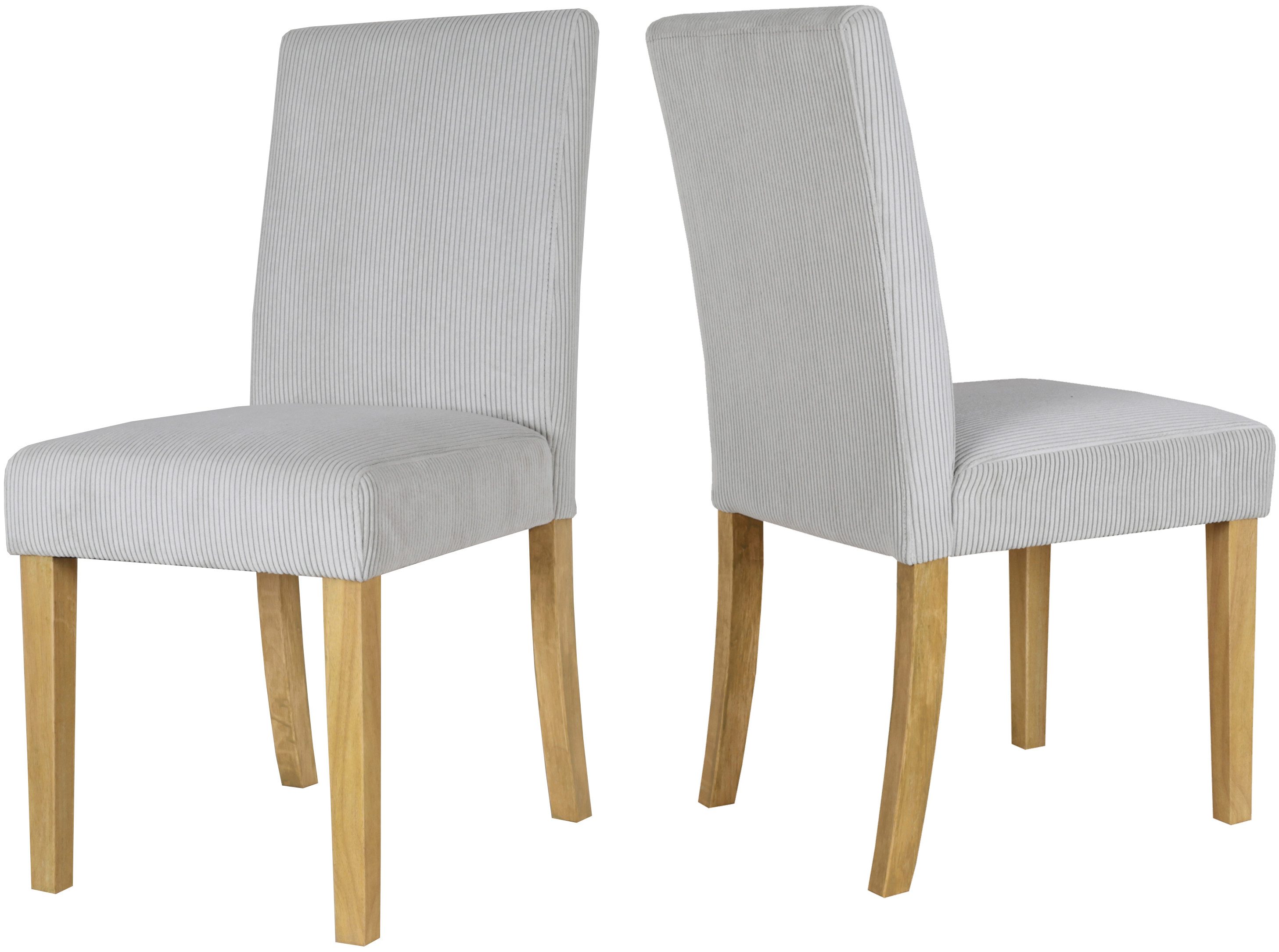 Home affaire Eetkamerstoel Winikon, TOPSELLER! Massief houten frame, moderne cordstof, comfortabel gepolsterd (set)