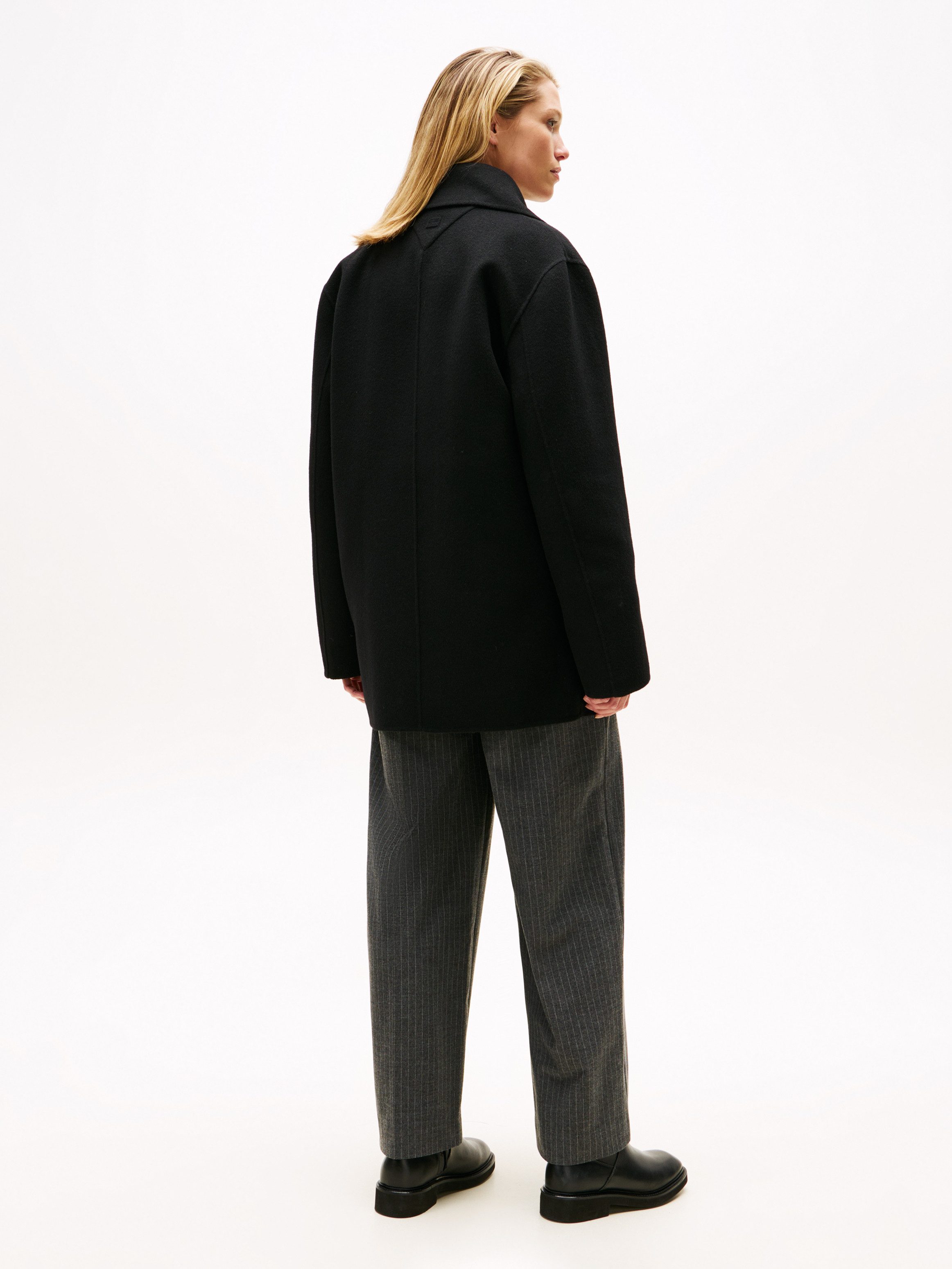 Tommy Hilfiger Korte jas DF WOOL BLEND REG PEACOAT