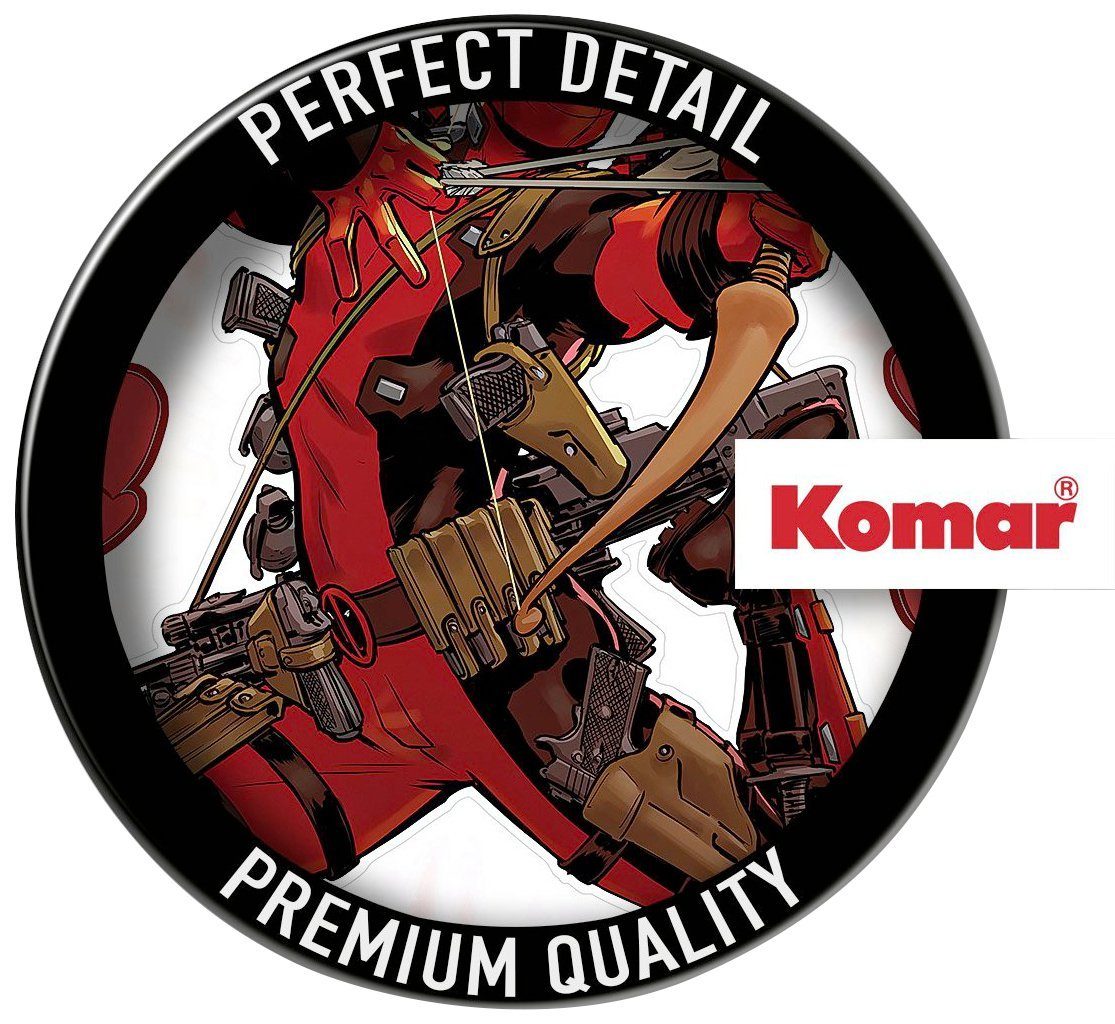 Komar Wandfolie Deadpool Lovepool - afm. 50 x 70 cm zelfklevend, wandstickers, kinderkamer (17-delig)