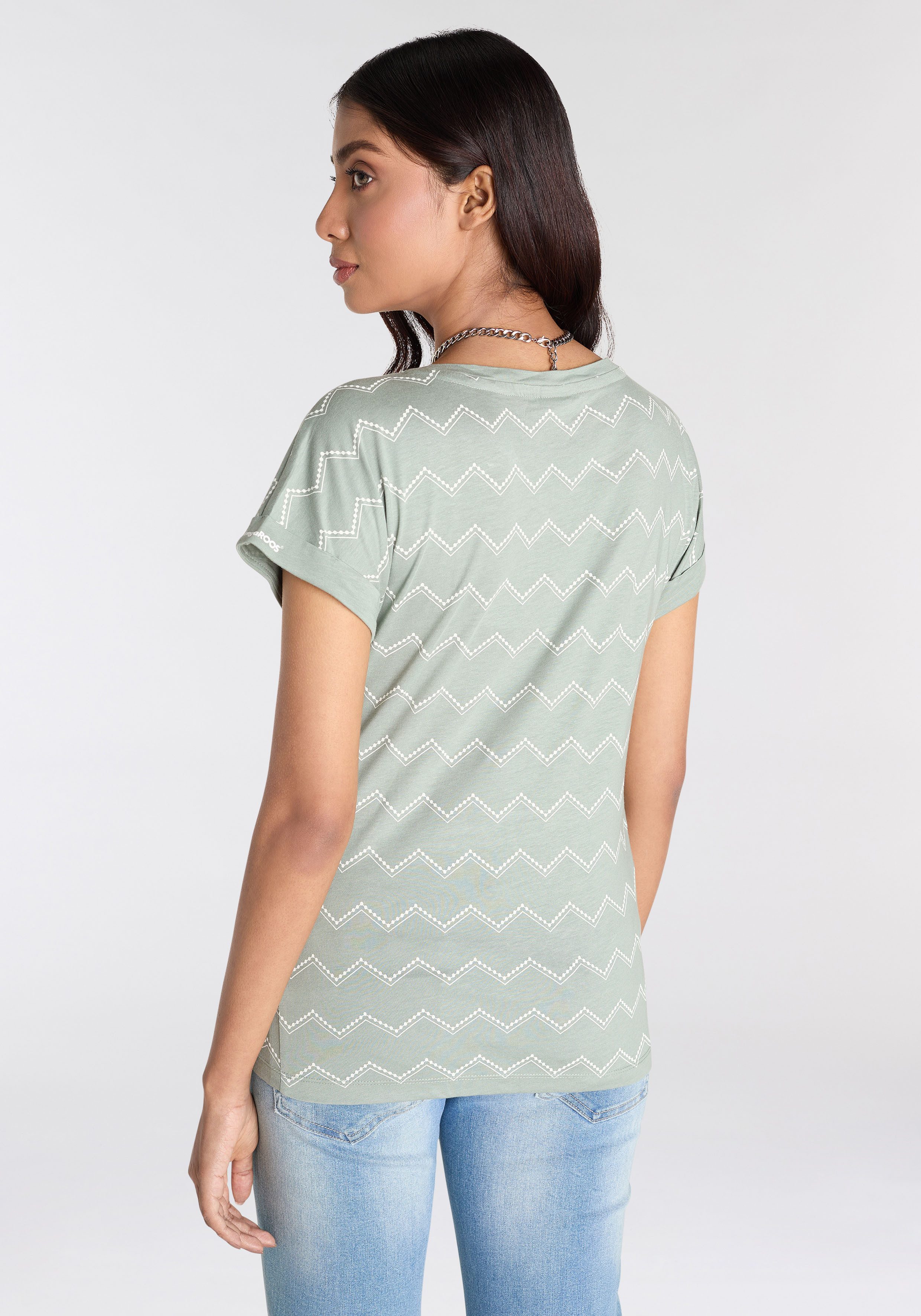 KangaROOS Shirt met korte mouwen met zigzagpatroon