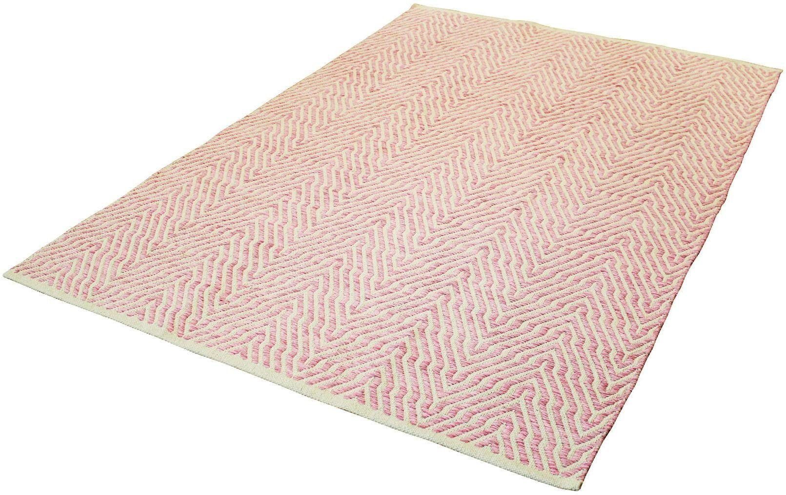 calo-deluxe Vloerkleed Luba 433 100% katoen, handgeweven, woonkamer, kinderkamer
