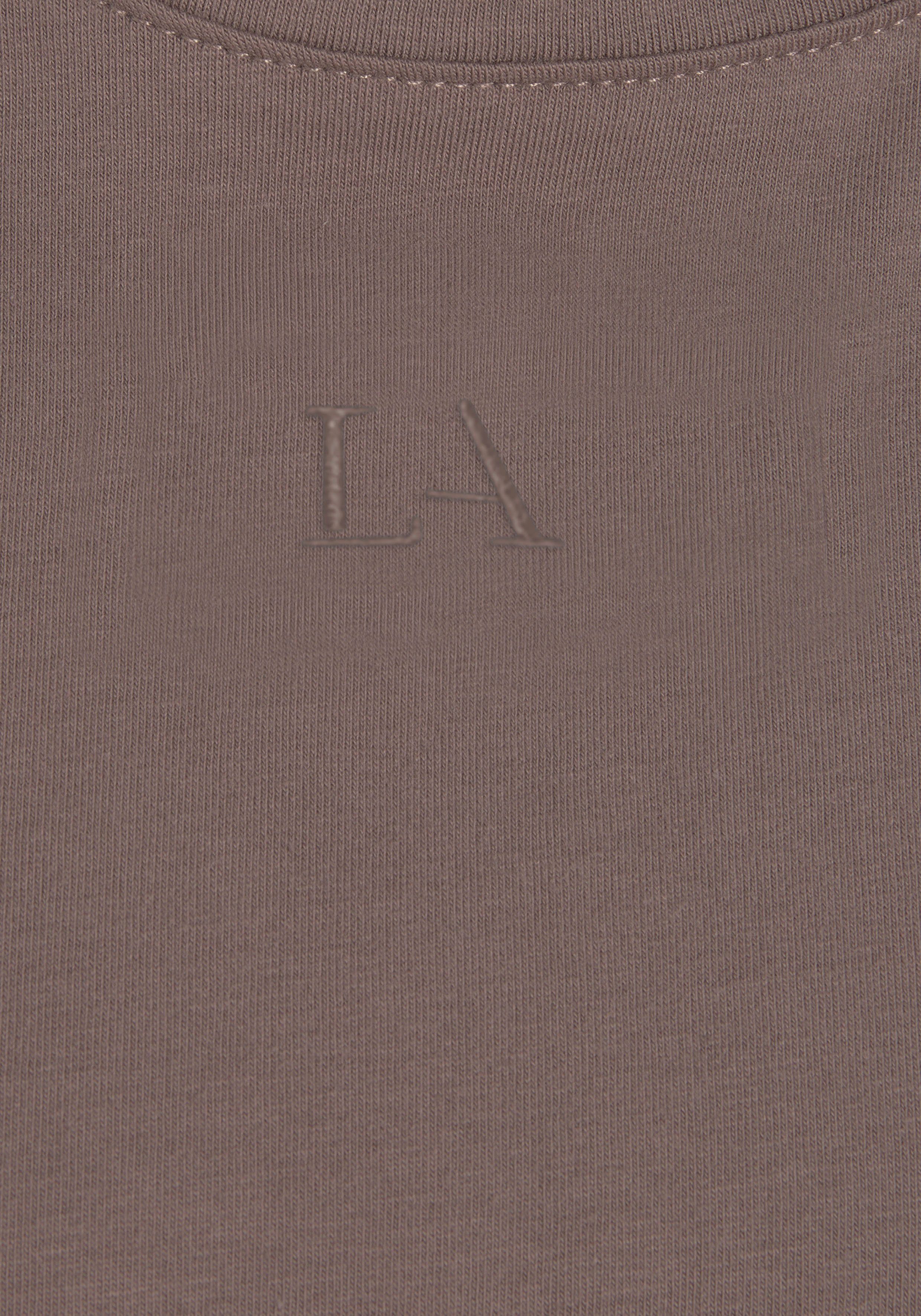 Lascana Shirt met korte mouwen met kastige snit en lagen-look