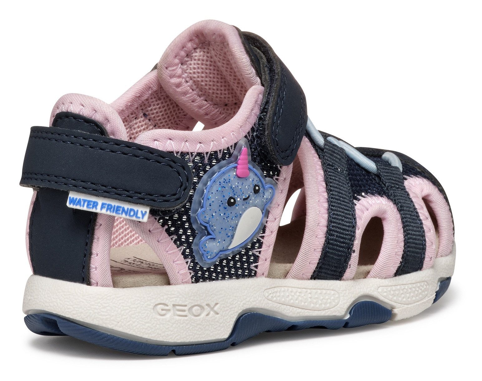 Geox Babyschoentjes B SANDAL MULTY GIRL , zomerschoen, klittenbandschoen voor loopbeginner