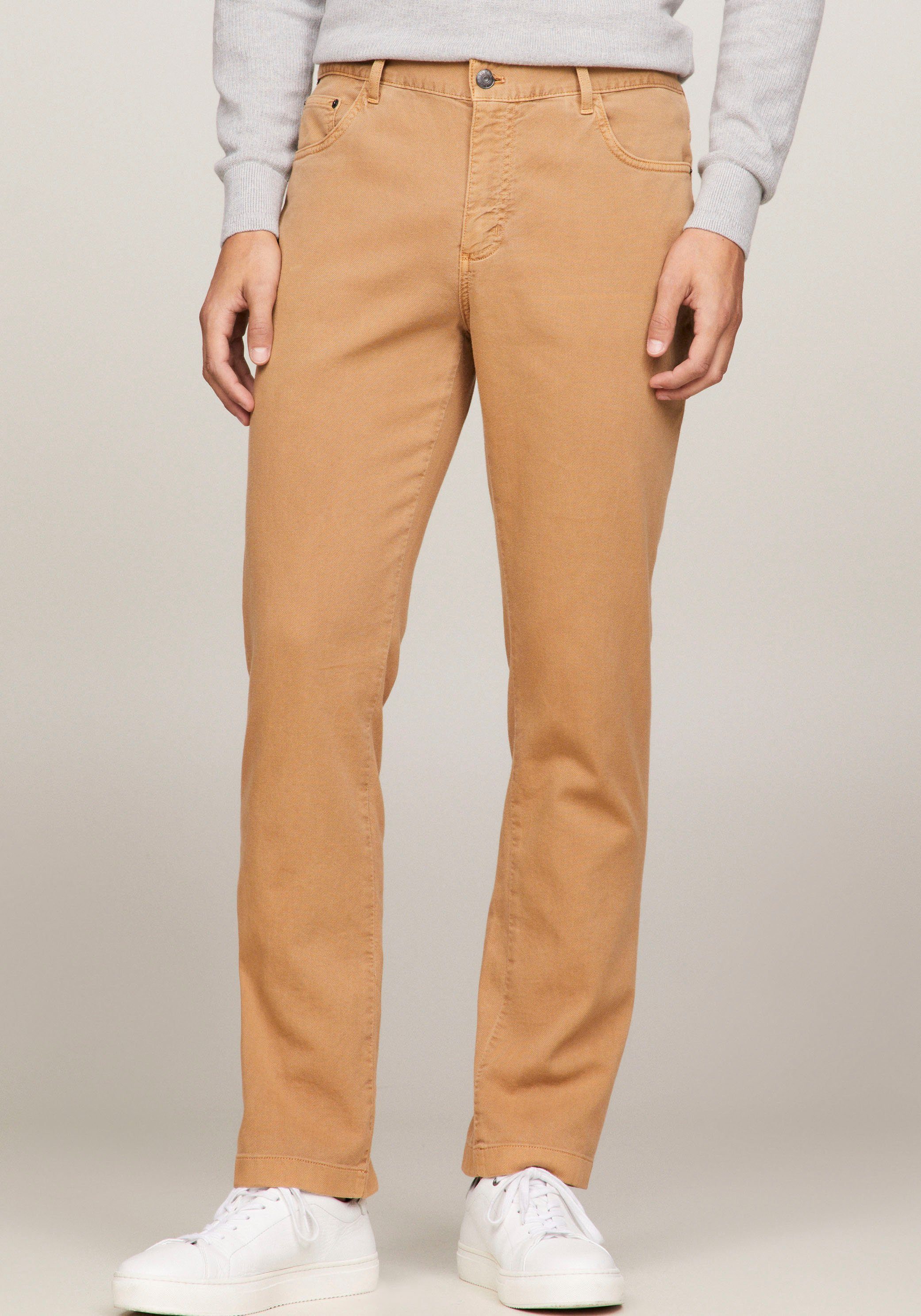 Tommy Hilfiger Chino CHELSEA CHINO ESSENTIAL TWILL heren chino's maat 33 bruin