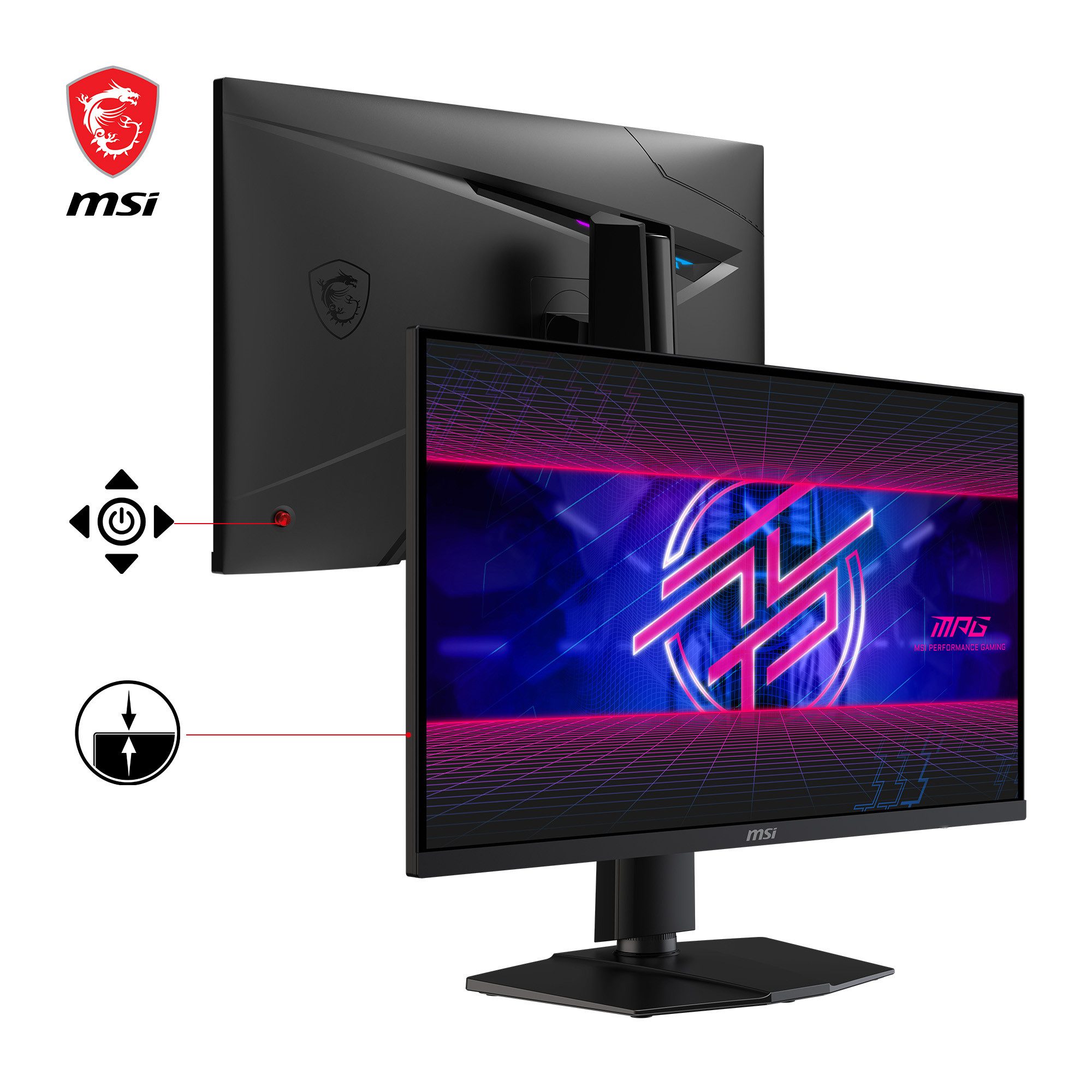 MSI Gaming-monitor MPG 274URF QD, 69 cm / 27", 4K Ultra HD, 5-weg joystick navigatie