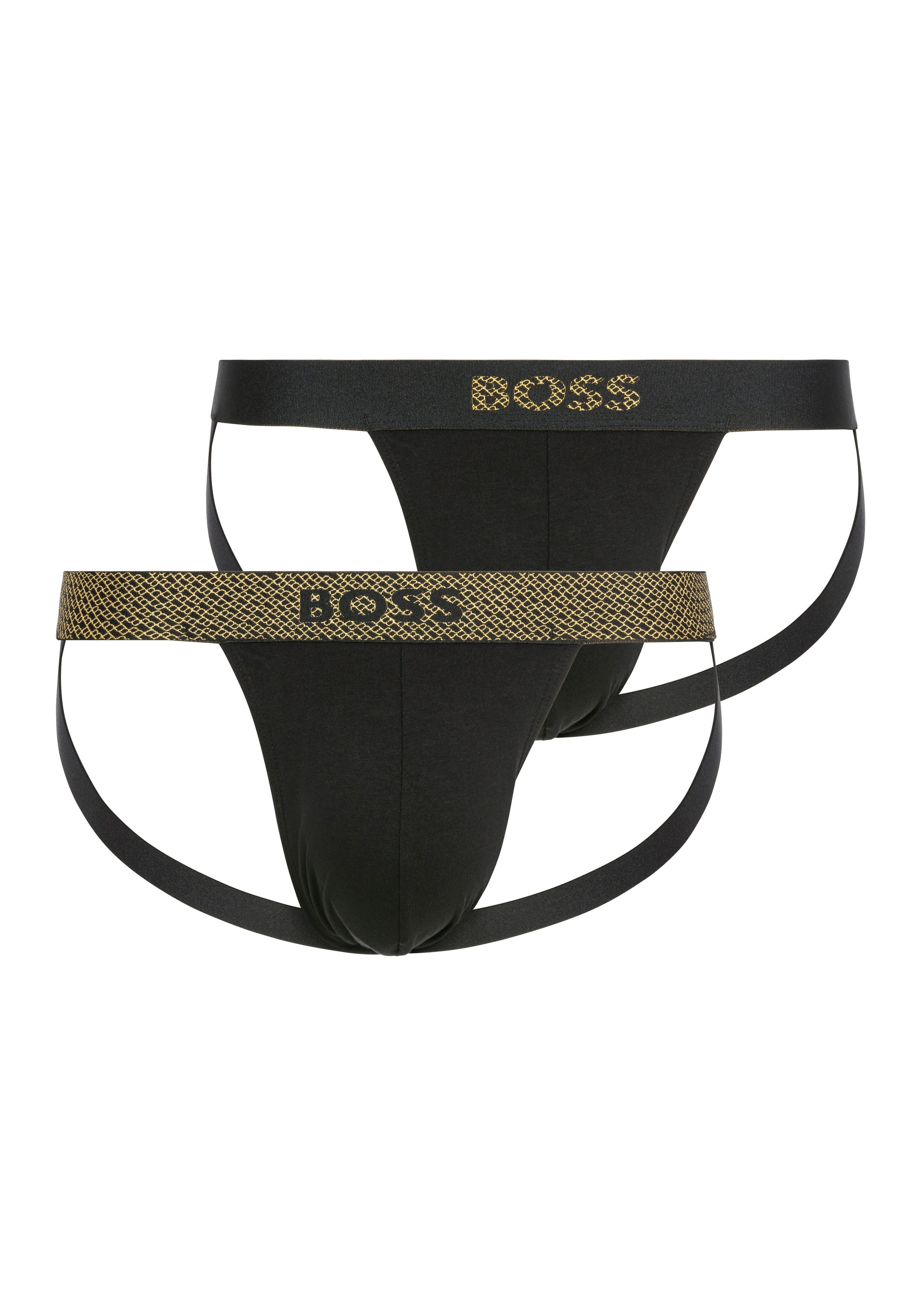 BOSS String Jock Strap 2P Gift met elastische band