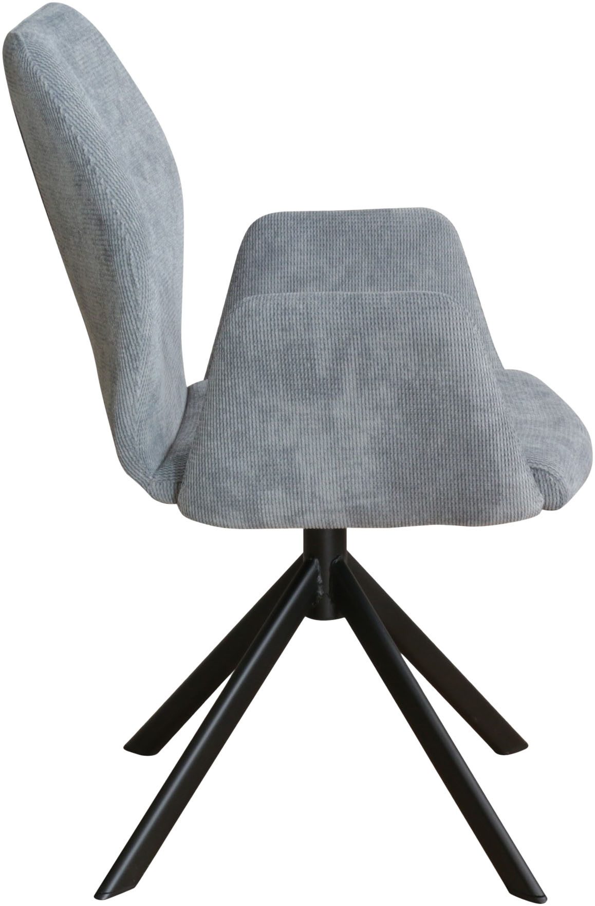 Home affaire Stoel met armleuningen Hacienda moderne cordbekleding (set)