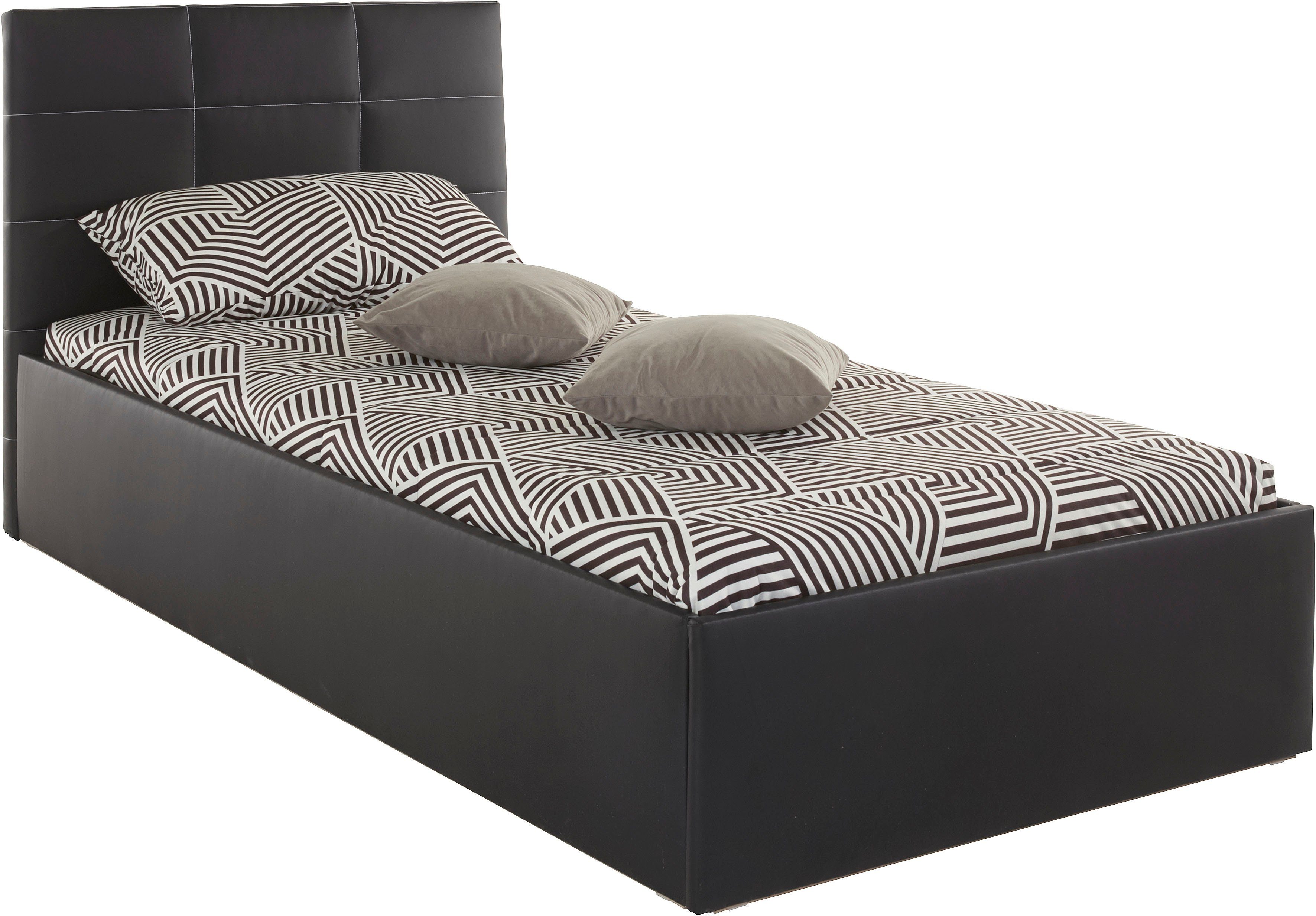 Westfalia Polsterbetten Gestoffeerd bed met bedkist bij uitvoering met matras, in 2 hoogten