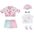 baby annabell poppenkleding deluxe voorjaar (set, 6-delig) roze