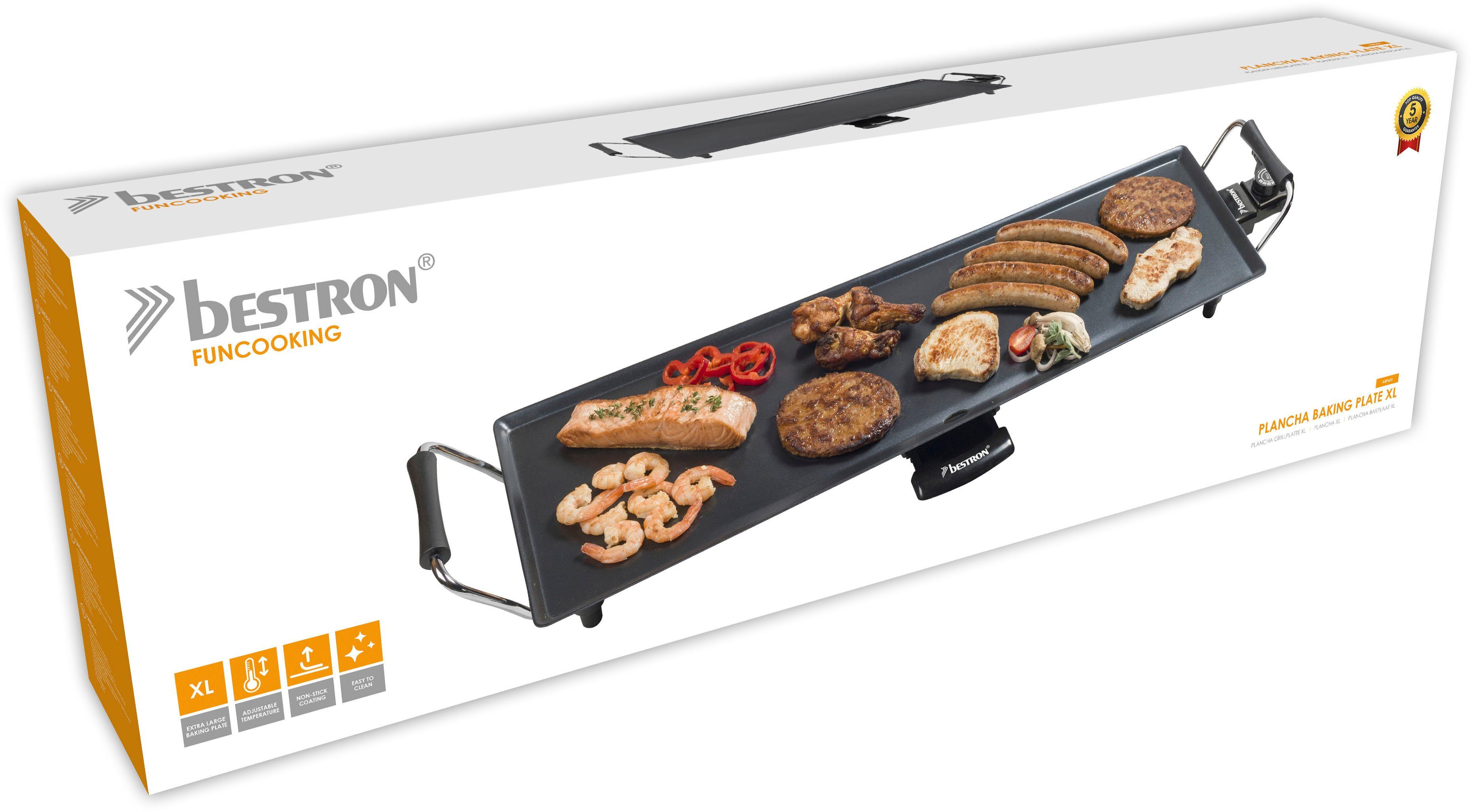 bestron Tafelgrill ABP603 elektrische XL plancha-bakplaat