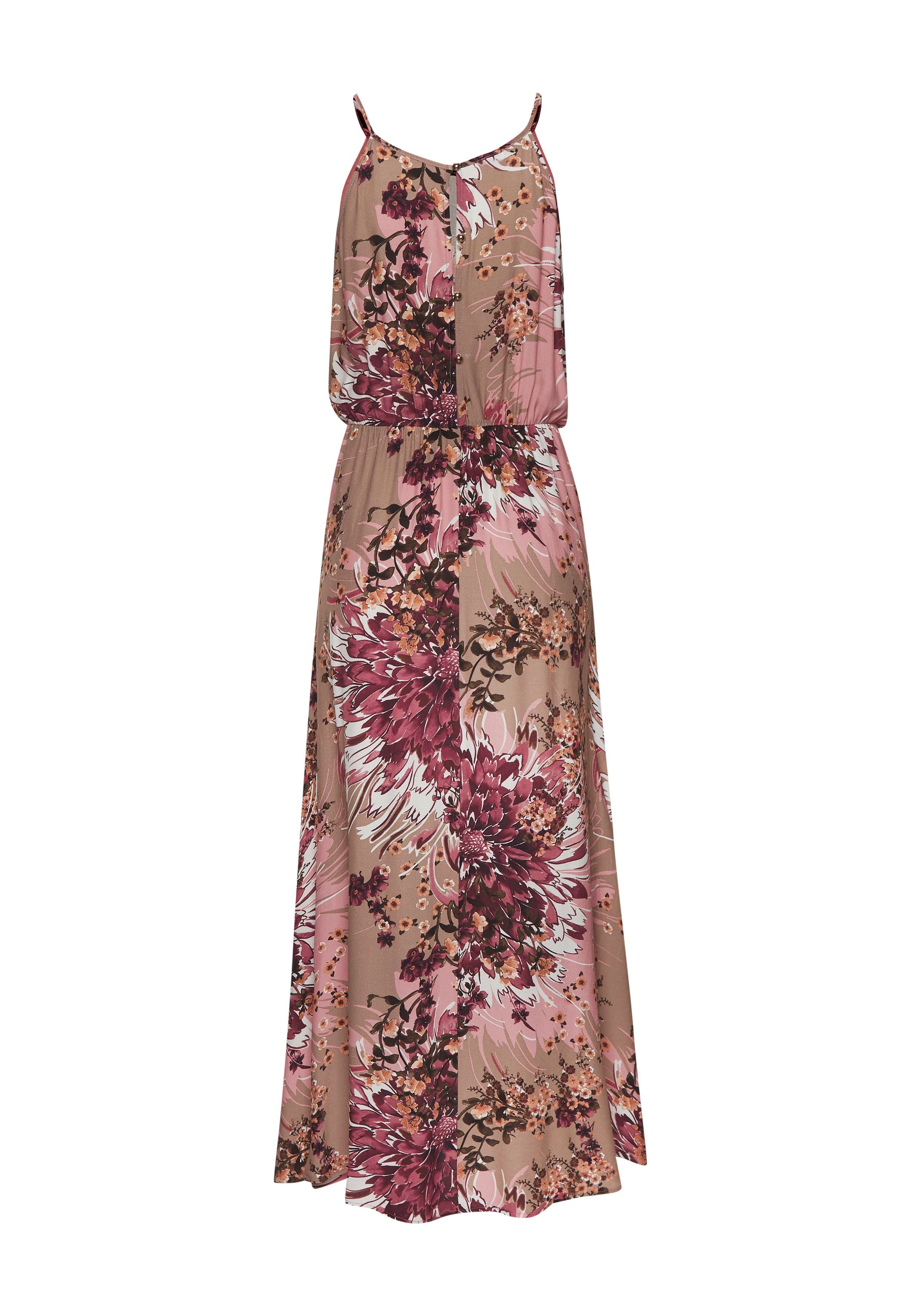 Lascana Maxi-jurk met all-over print, luchtige zomerjurk, strandjurk