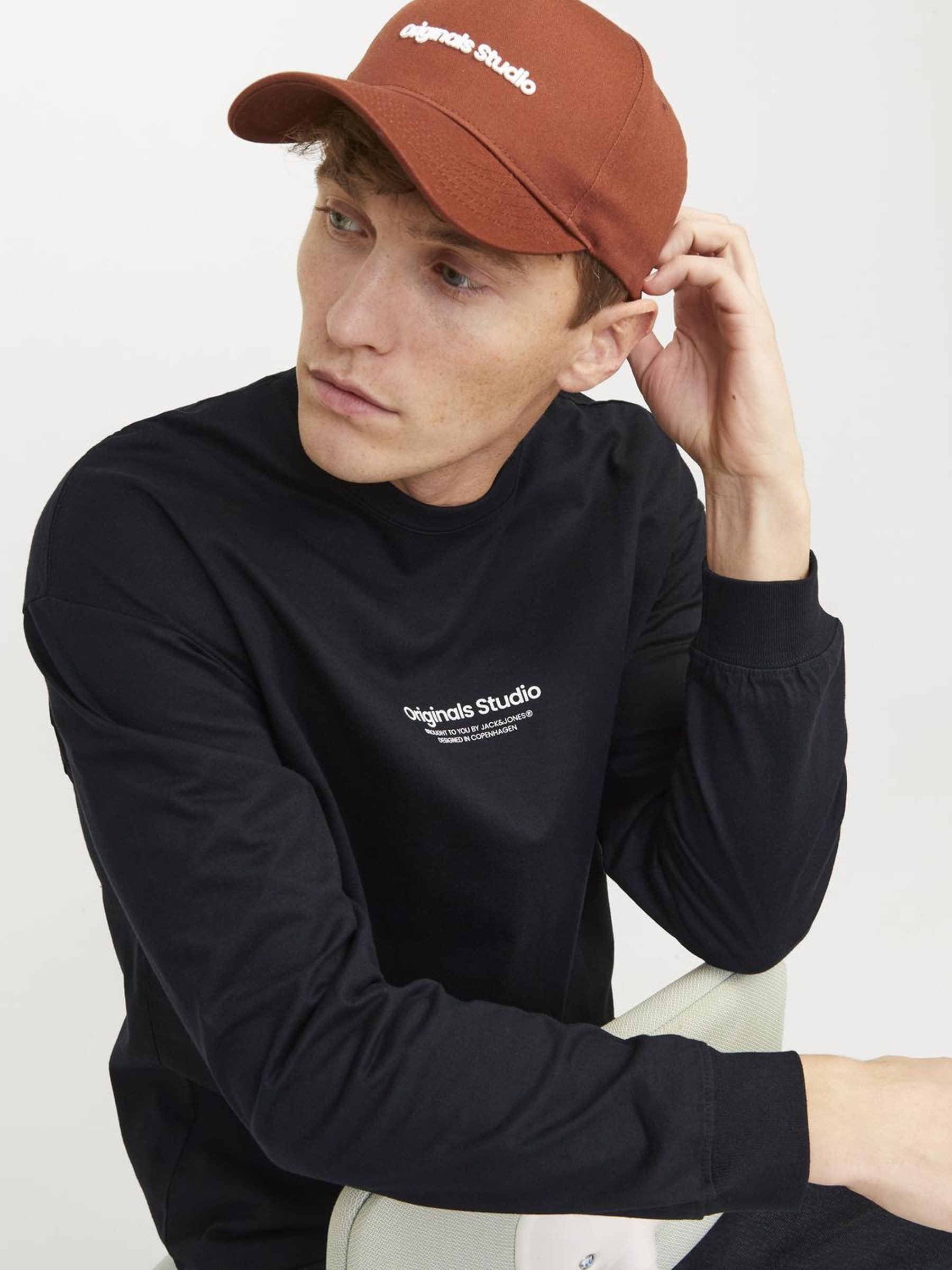 Jack & Jones Shirt met lange mouwen JORVESTERBRO TEE LS CREW NECK NOOS