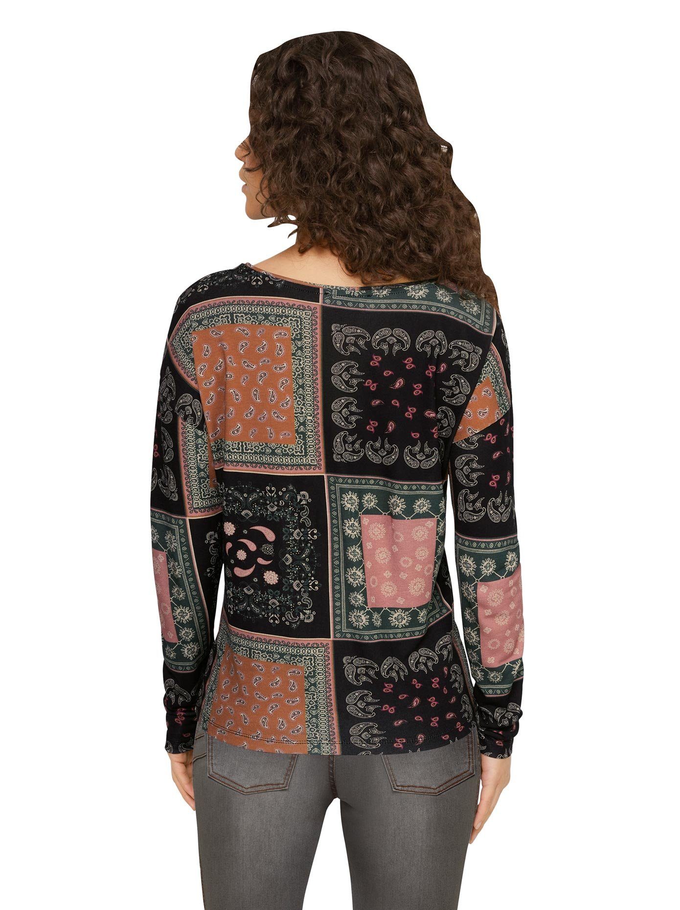 heine Shirt met ronde hals Gedessineerd shirt (1-delig)