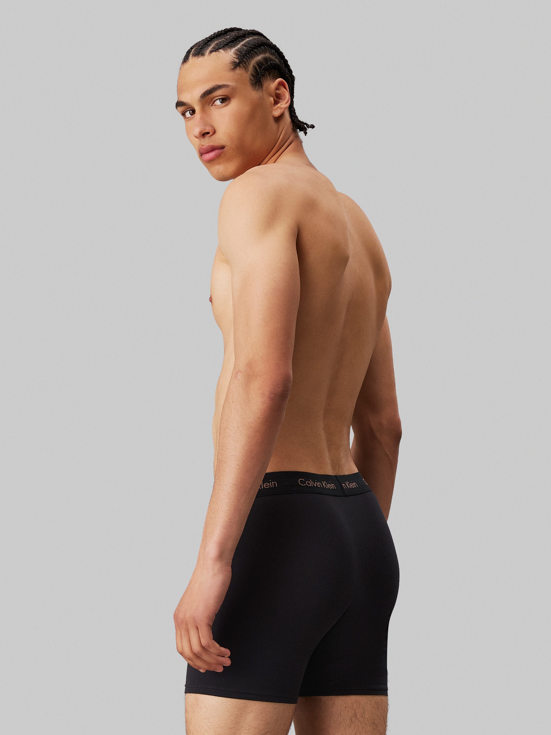 Calvin Klein Boxershort CK lange boxer met langere pijpen (set 3 stuks)